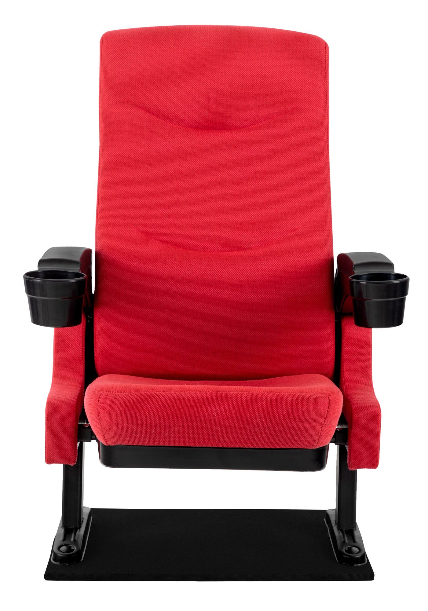 Stagecaptain TV-Sessel CS-600 Movieking Kinosessel (2x Armlehne mit Getränkehalter), Relaxsessel, klappbarer Sitz, Bodenplatte