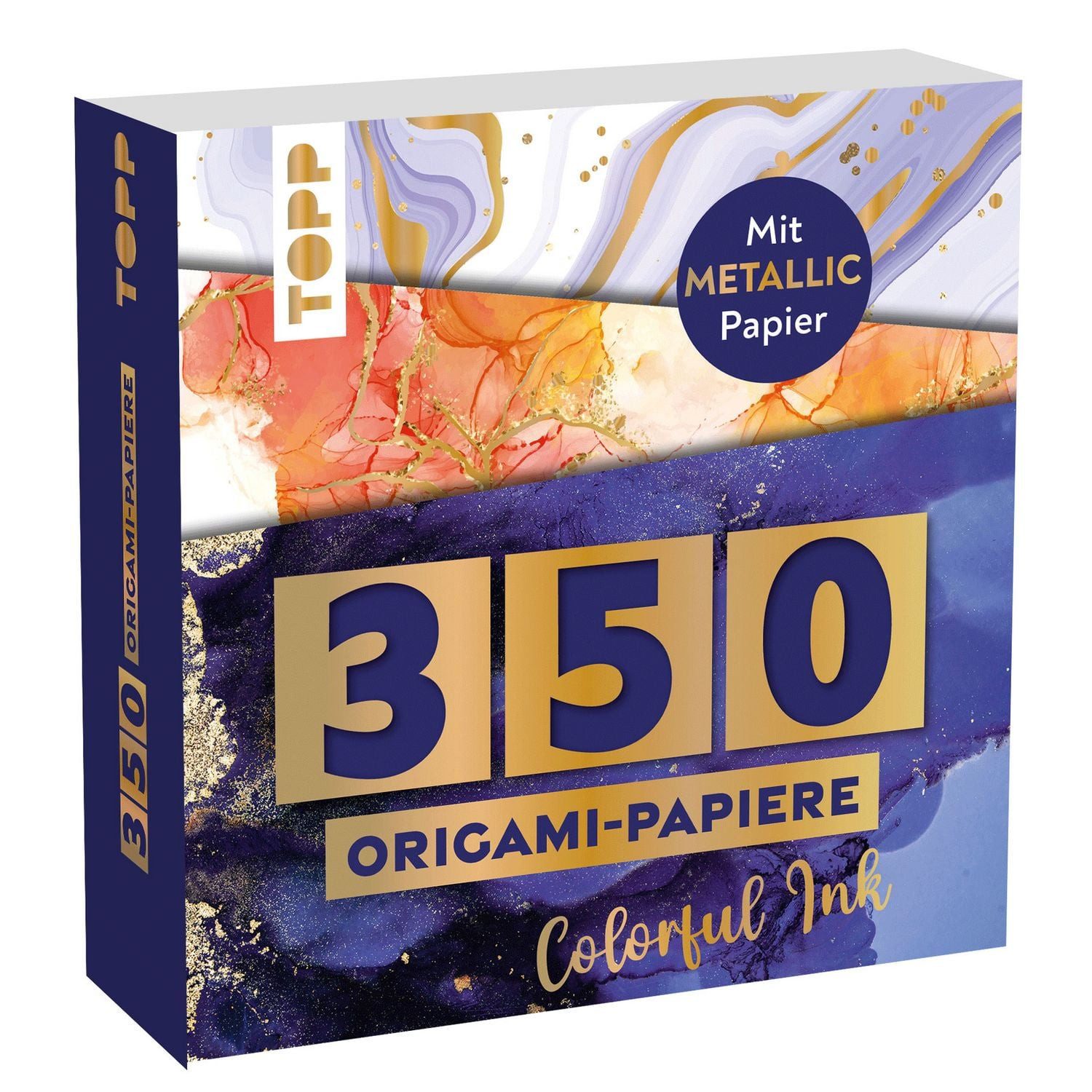 Briefpapier 350 Origami Block Colorful Ink