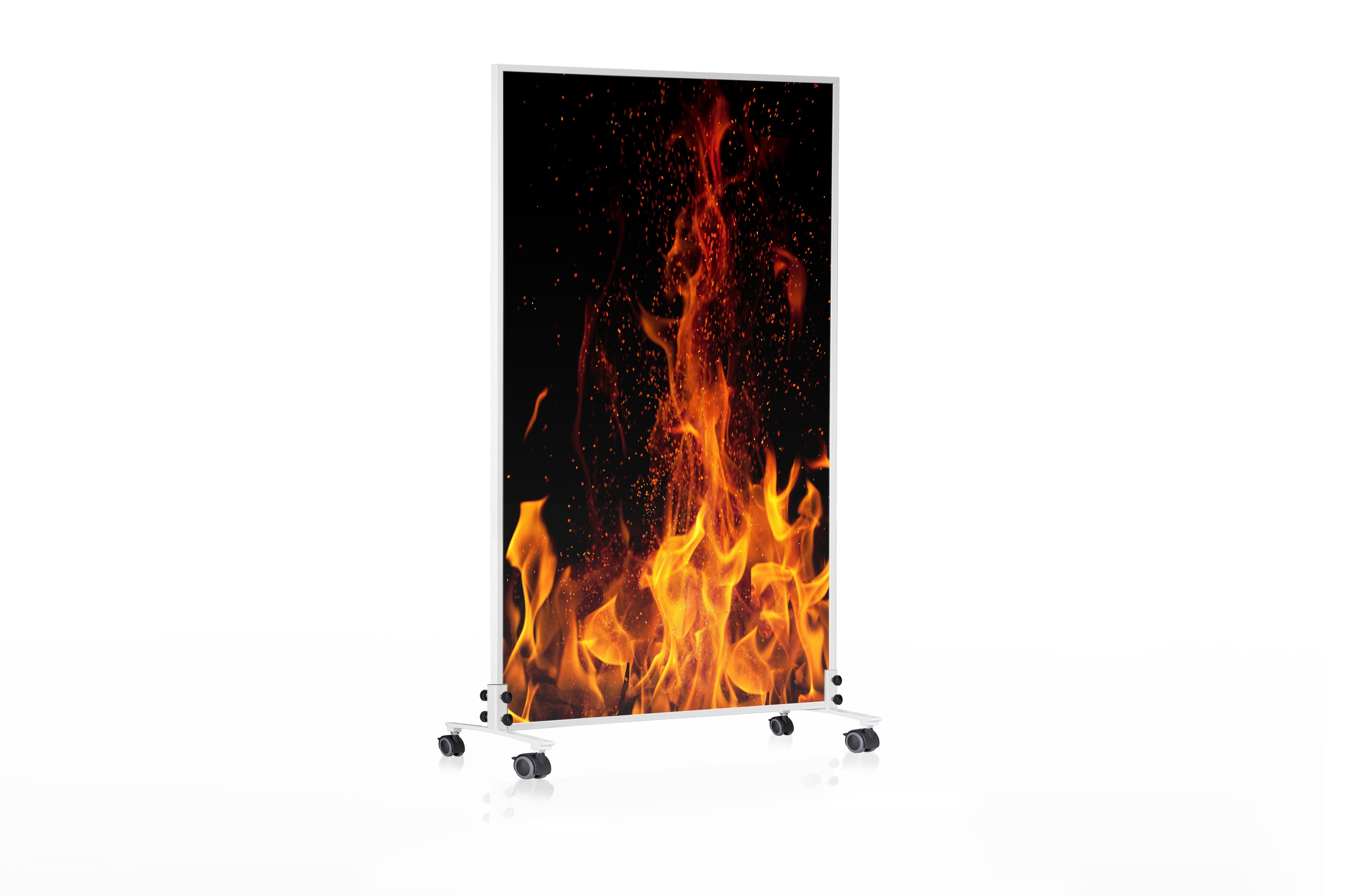 Könighaus Infrarotheizung Standgerät 800 W, Made in Germany, Rollenstandfüße mit Feststellbremse