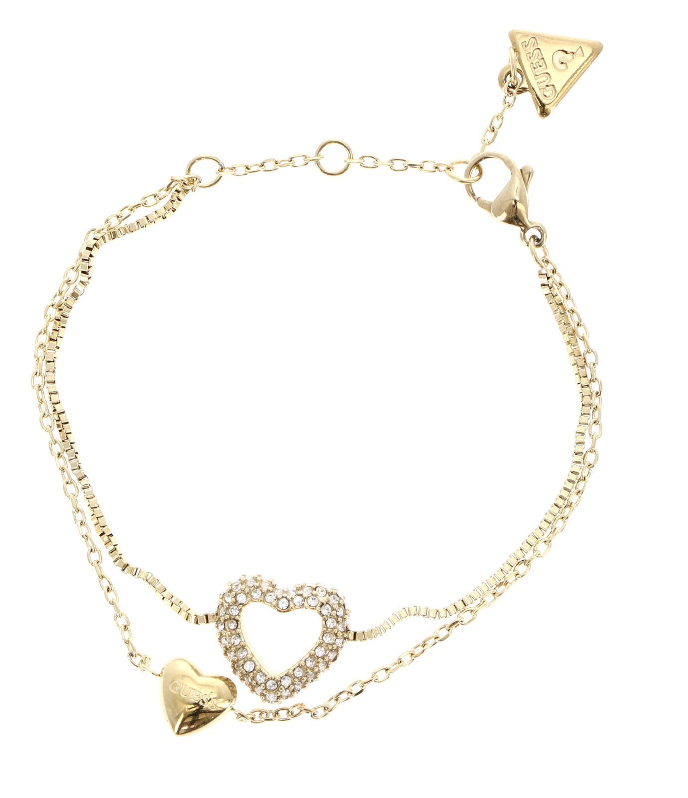 Guess Gliederarmband Two Hearts Double Bracelet günstig online kaufen