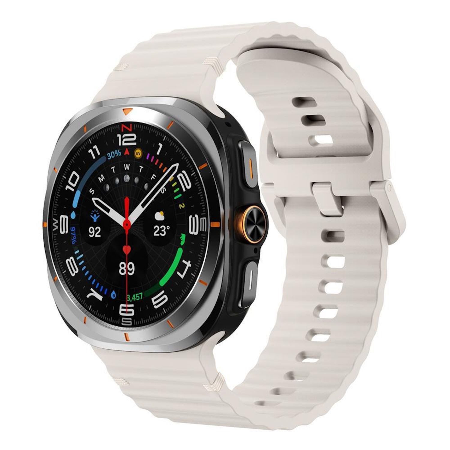 Wigento Smartwatch-Armband Für Samsung Galaxy Watch 8 / 8 Classic Silikon A günstig online kaufen
