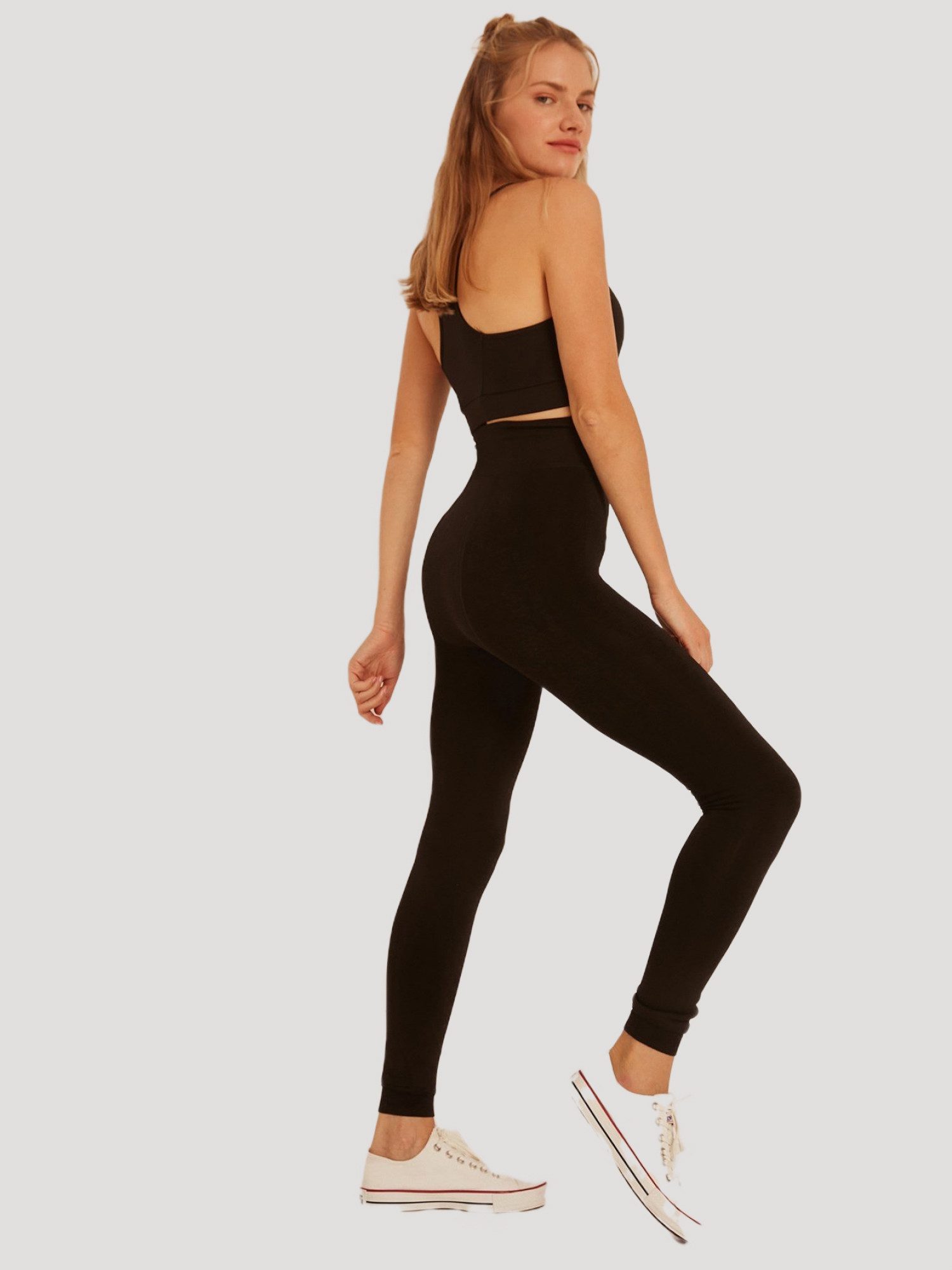 C&CITY Leggings Damen Thermo Plüsch Leggings