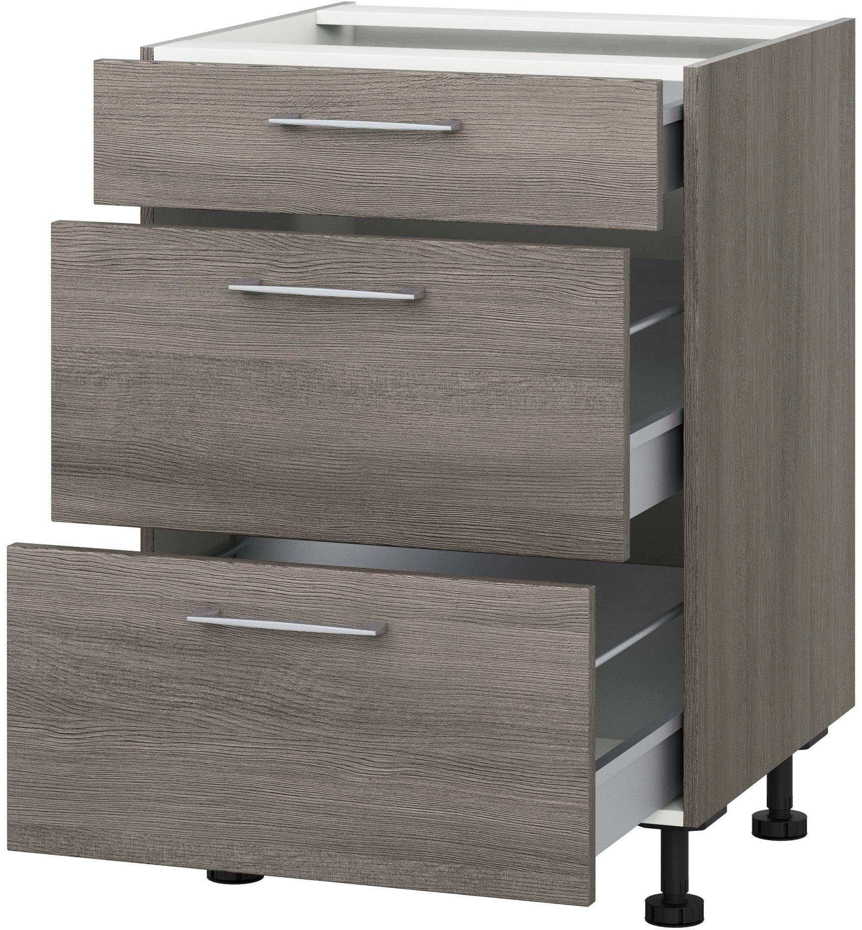 KOCHSTATION Auszugsunterschrank "KS-Trea U2AS60", mit drei Auszügen, Breite günstig online kaufen