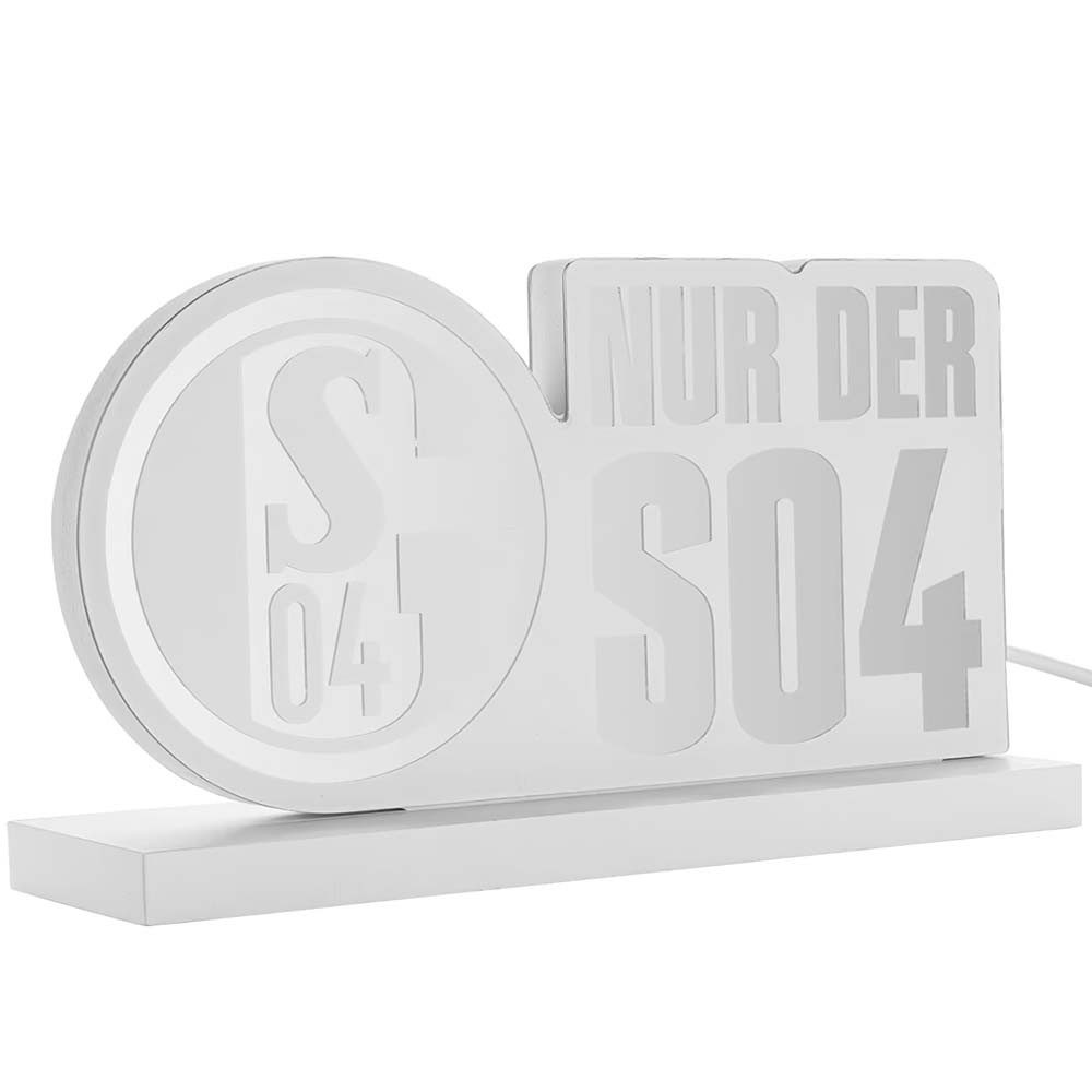 FC Schalke 04 Dekofigur FC Schalke 04 LED Licht Nur der S04 Mirror günstig online kaufen