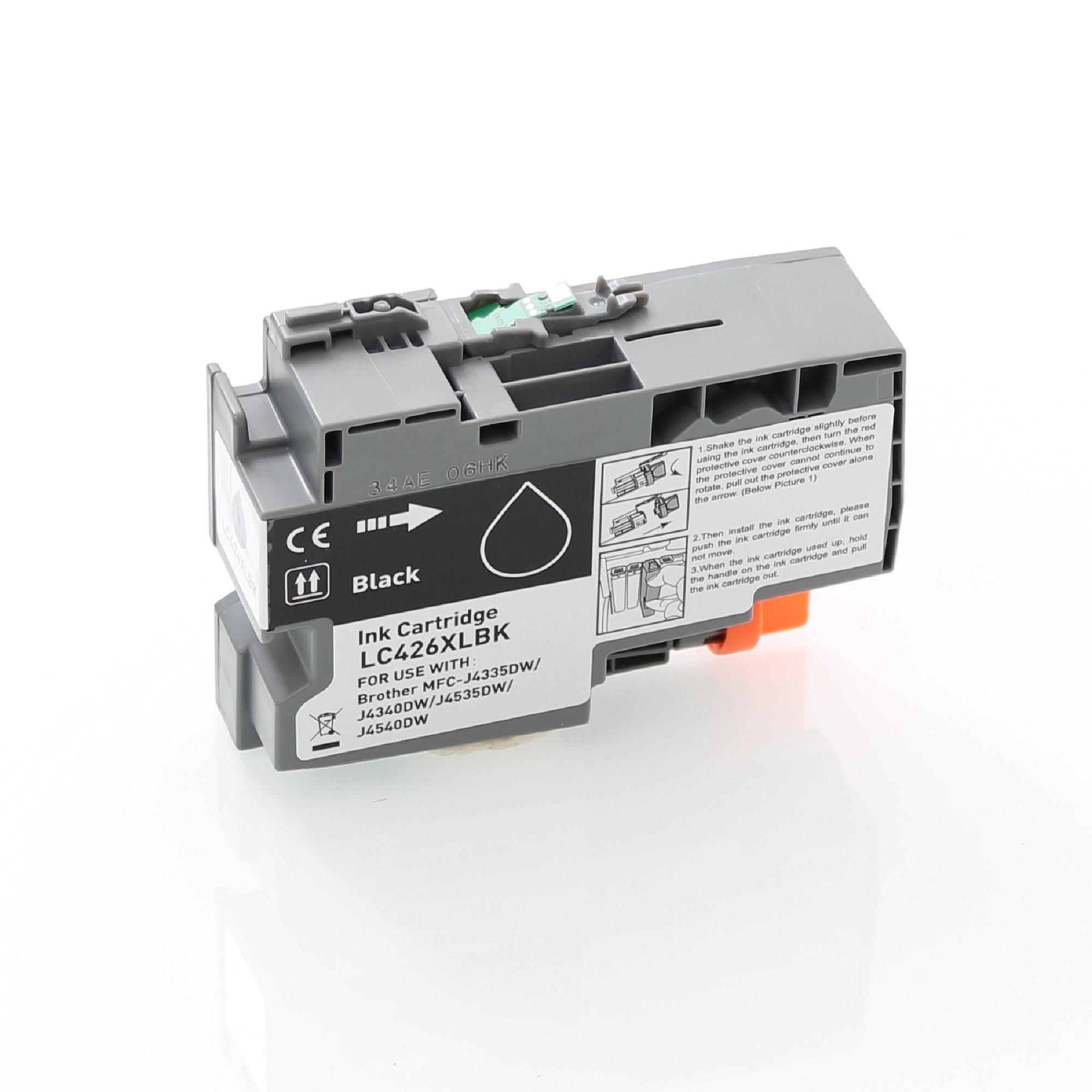 ABC Tintenpatrone (kompatibel für Brother LC426BK Schwarz MFC-J4335DW MFC-J4340DW, ABC)