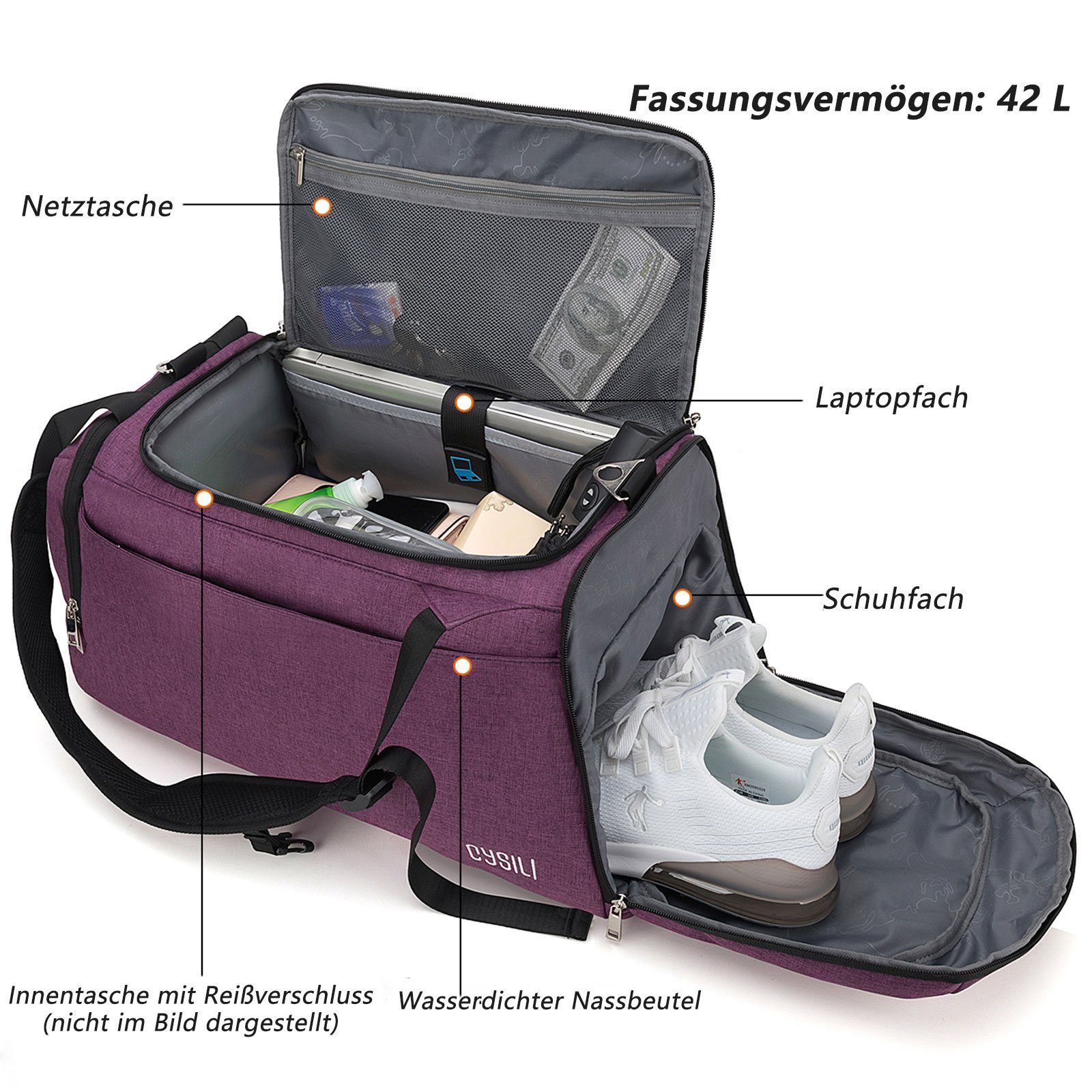 REDOM Reisetasche Trainingstasche Sporttasche Handtasche Schultertasche See günstig online kaufen