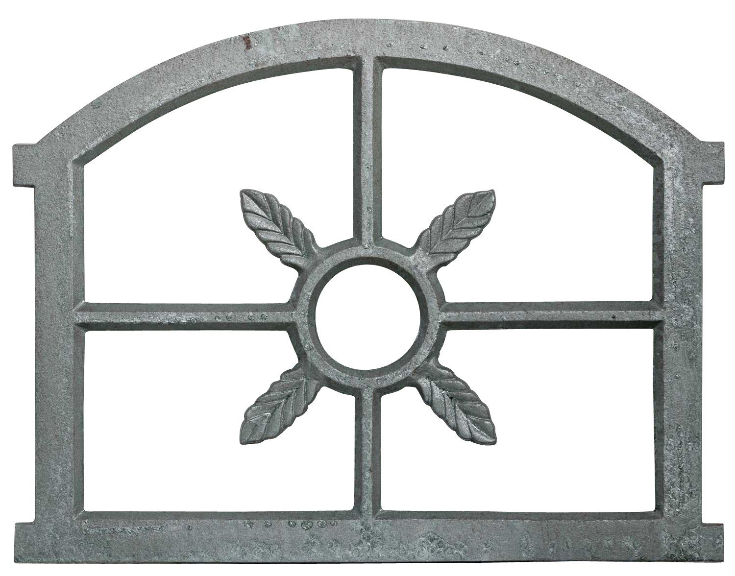 Dekoobjekt Fenster grau Stallfenster Eisenfenster Scheunenfenster Eisen 53cm Anti