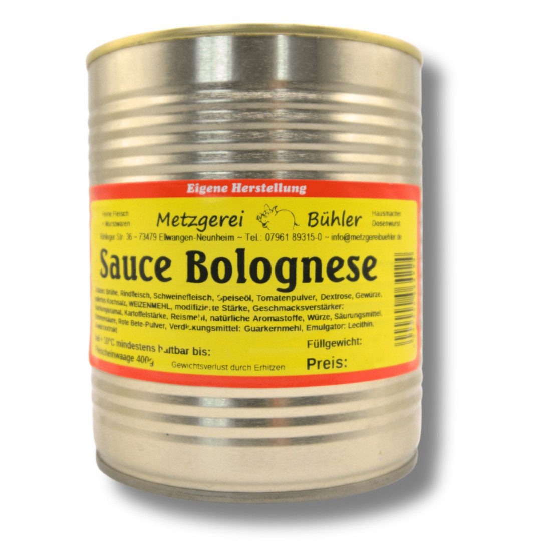 Metzgerei Bühler Saucen Bolognese Nudelsoße mit Schweine- und Rindfleisch, 3 x 200 g, (Spar-Set)