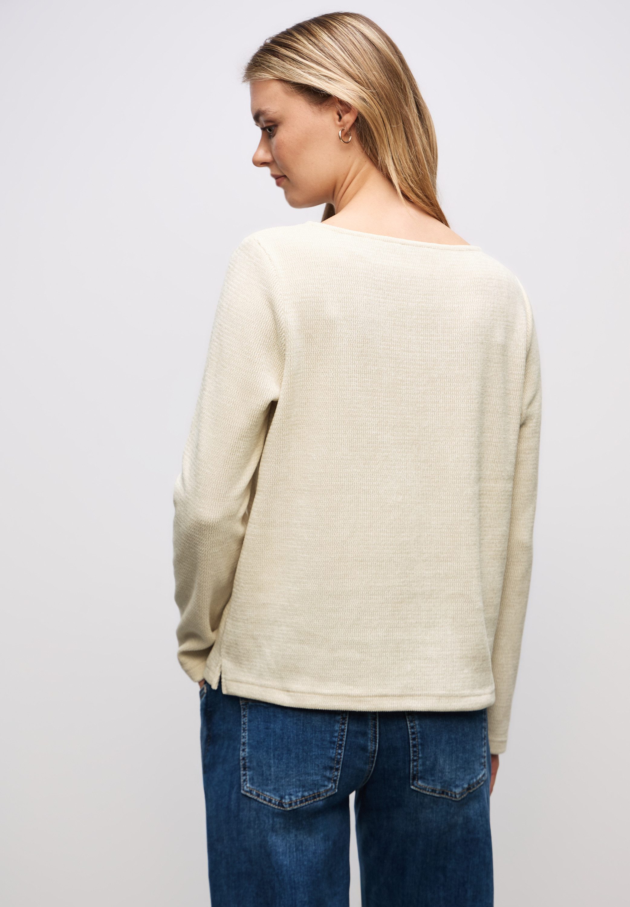 STREET ONE Langarmshirt mit U-Boot-Ausschnitt günstig online kaufen