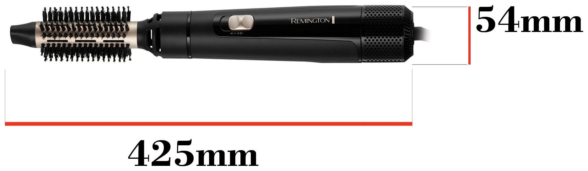 Remington Warmluftbürste Blow Dry & Style kurze-mittellange kurze mittellange für Ideal (Airstyler Haare, Watt 800 Lockenbürste) bis / für Rund-& Haare AS7300