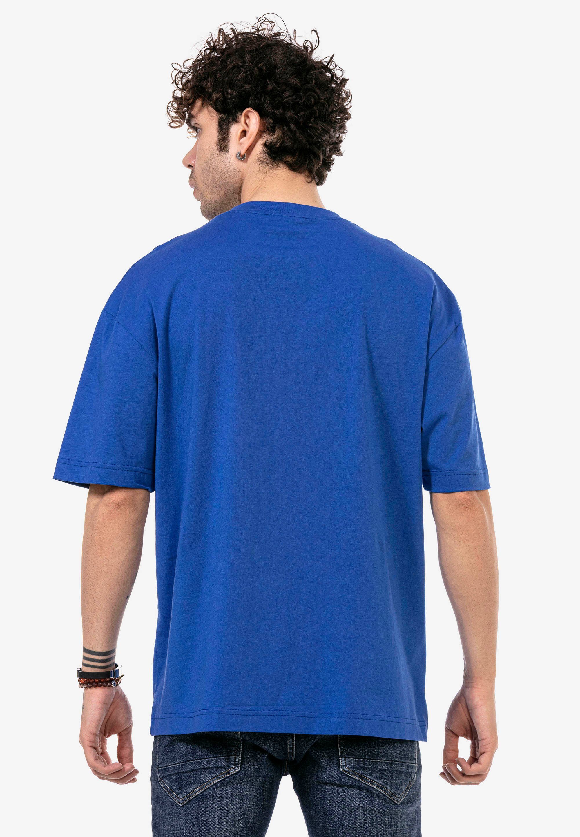 RedBridge T-Shirt im Oversize-Schnitt angesagten blau
