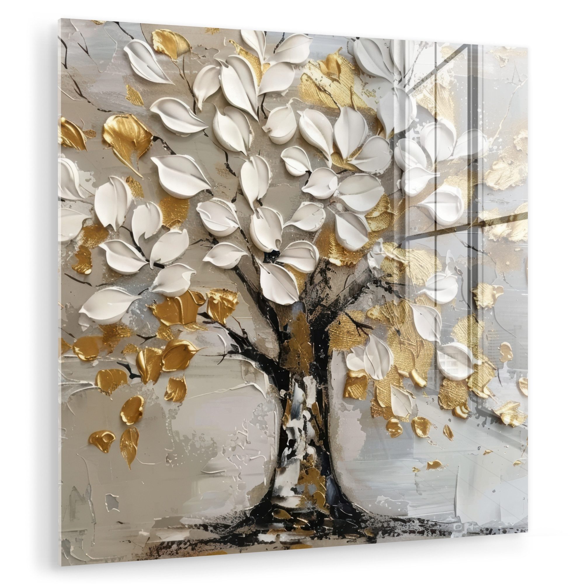 MuchoWow Acrylglasbild Baum - Beige - günstig online kaufen