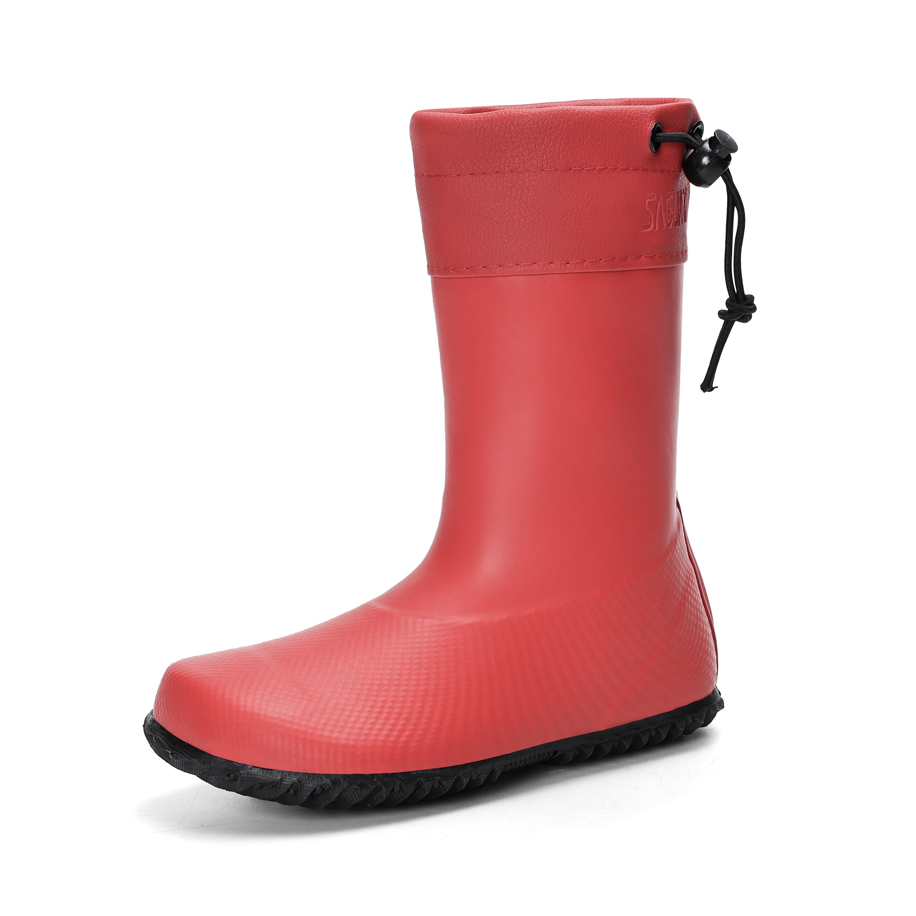 SAGUARO Barfußschuhe (Festival) Barfuß - Gummistiefel (3mm Sohlenstärke, Nullabsatz, bequem, leicht, leicht-gefüttert, rutschfest) Winter-Stiefel wasserdicht Regenschuhe Regen-Stiefel Schuhkragen vegan