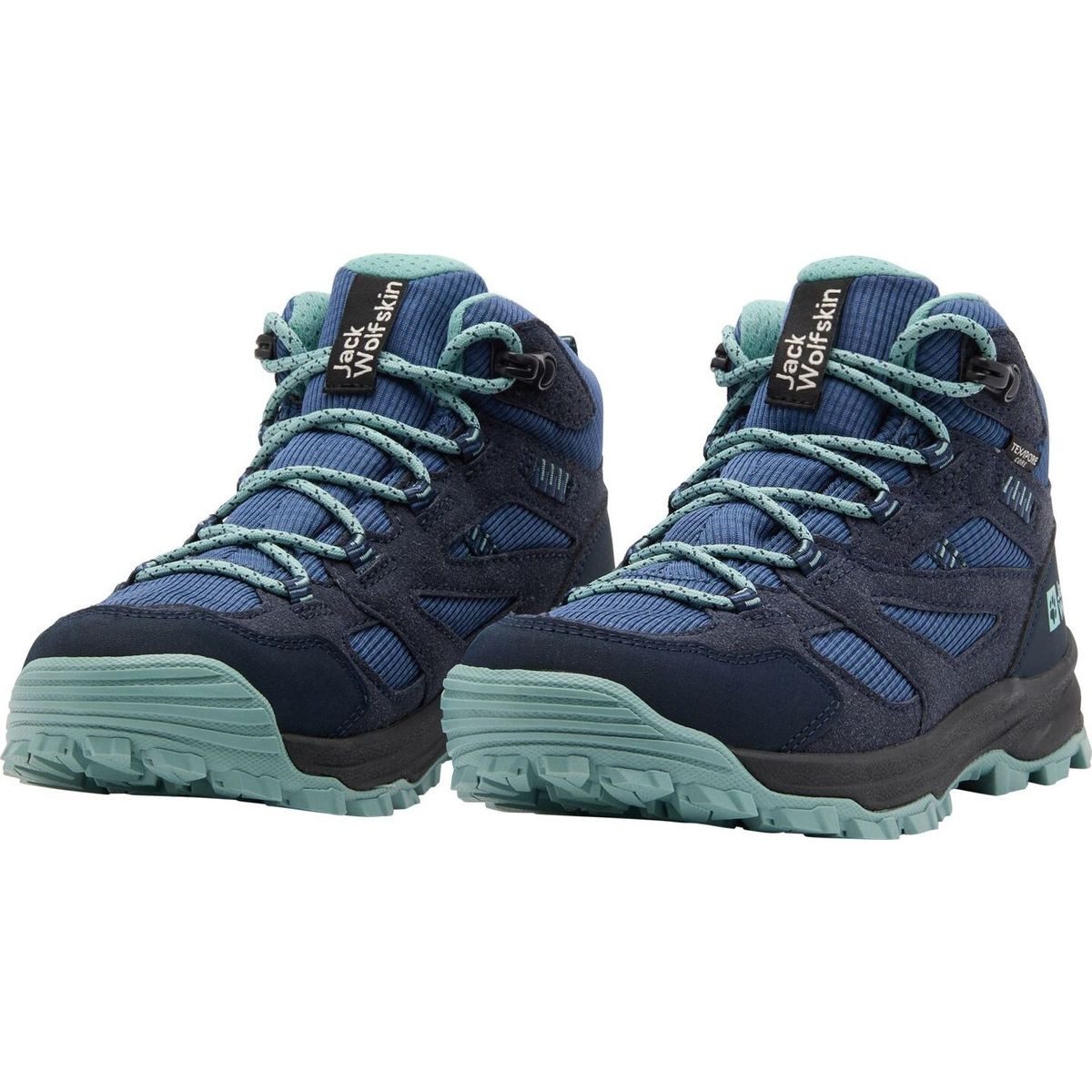 Jack Wolfskin Vojo Tour Texapore Mid K Hikingschuh Wasserdichte und atmungsaktive Wanderschuhe für Kinder mit robustem