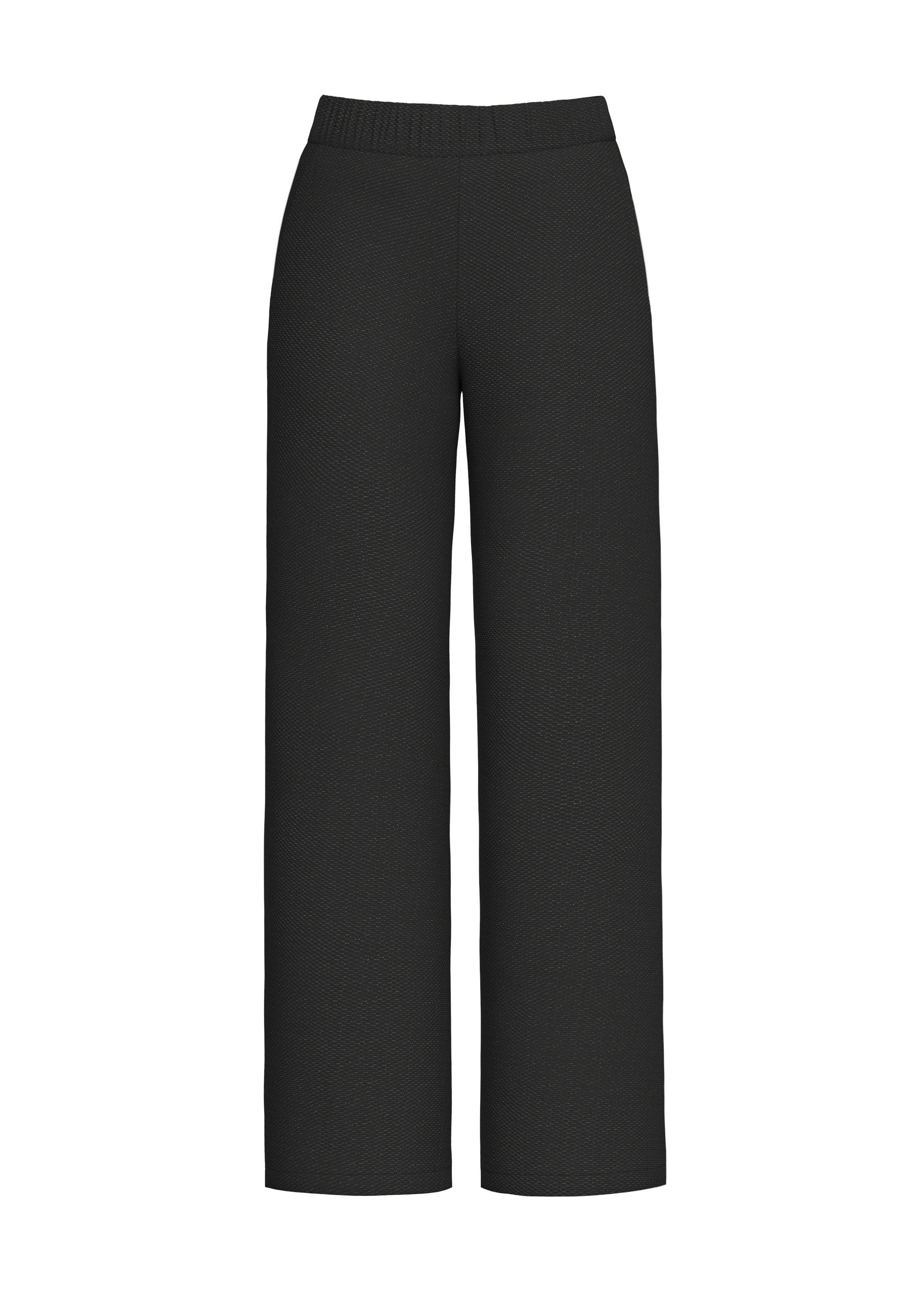 s.Oliver Chinos Hose Jacquard-Hose mit Glitzergarn und Elastikbund