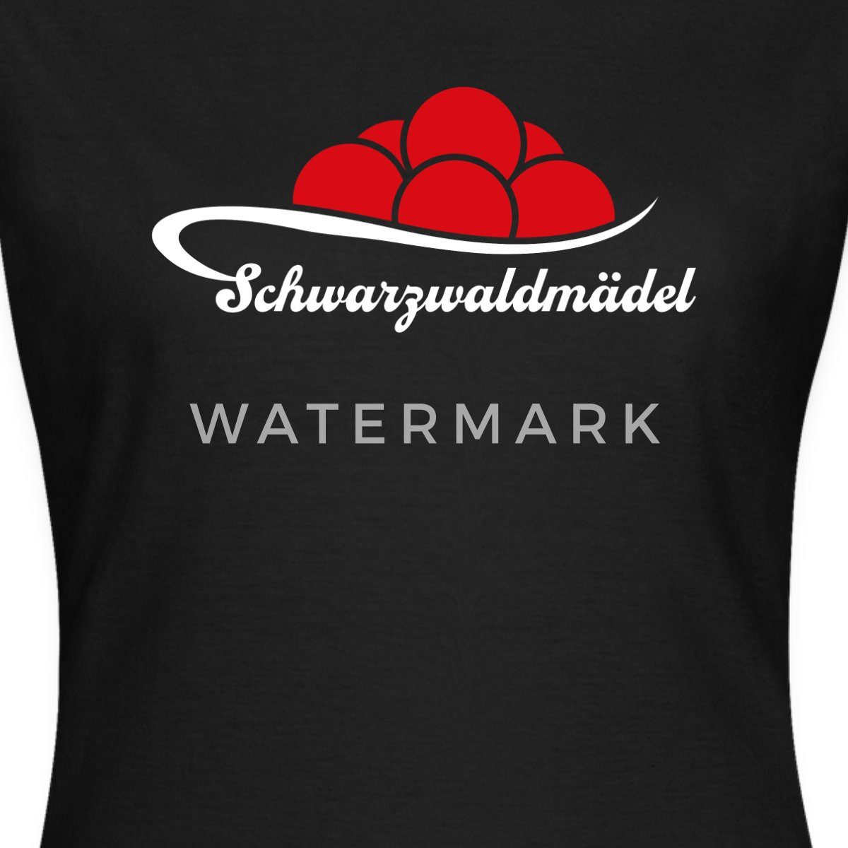Spreadshirt T-Shirt Schwarzwald Bollenhut Für Schwarzwaldmädel Frauen T-Shirt (1-tlg) Slim Fit, fällt klein aus