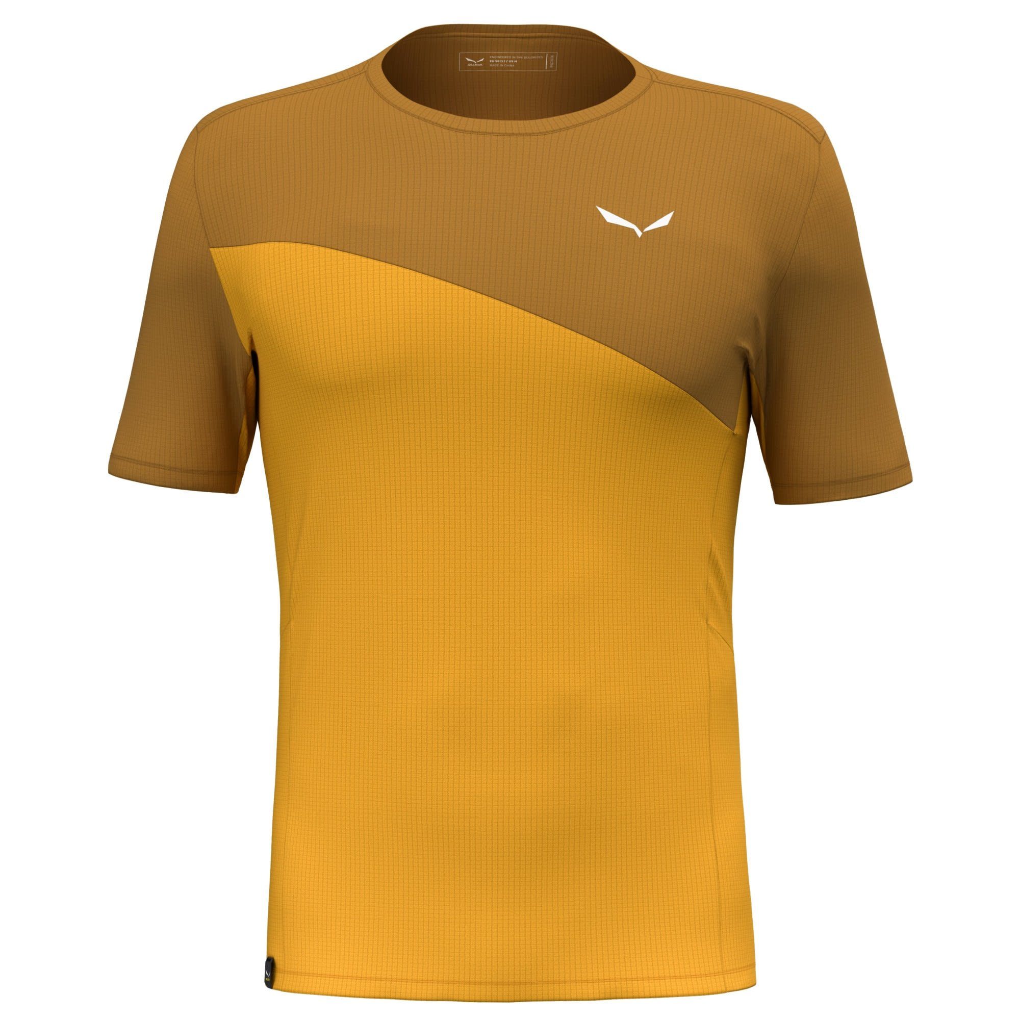 Salewa T-Shirt Salewa M Puez Sporty Dryton T-shirt Herren Gold