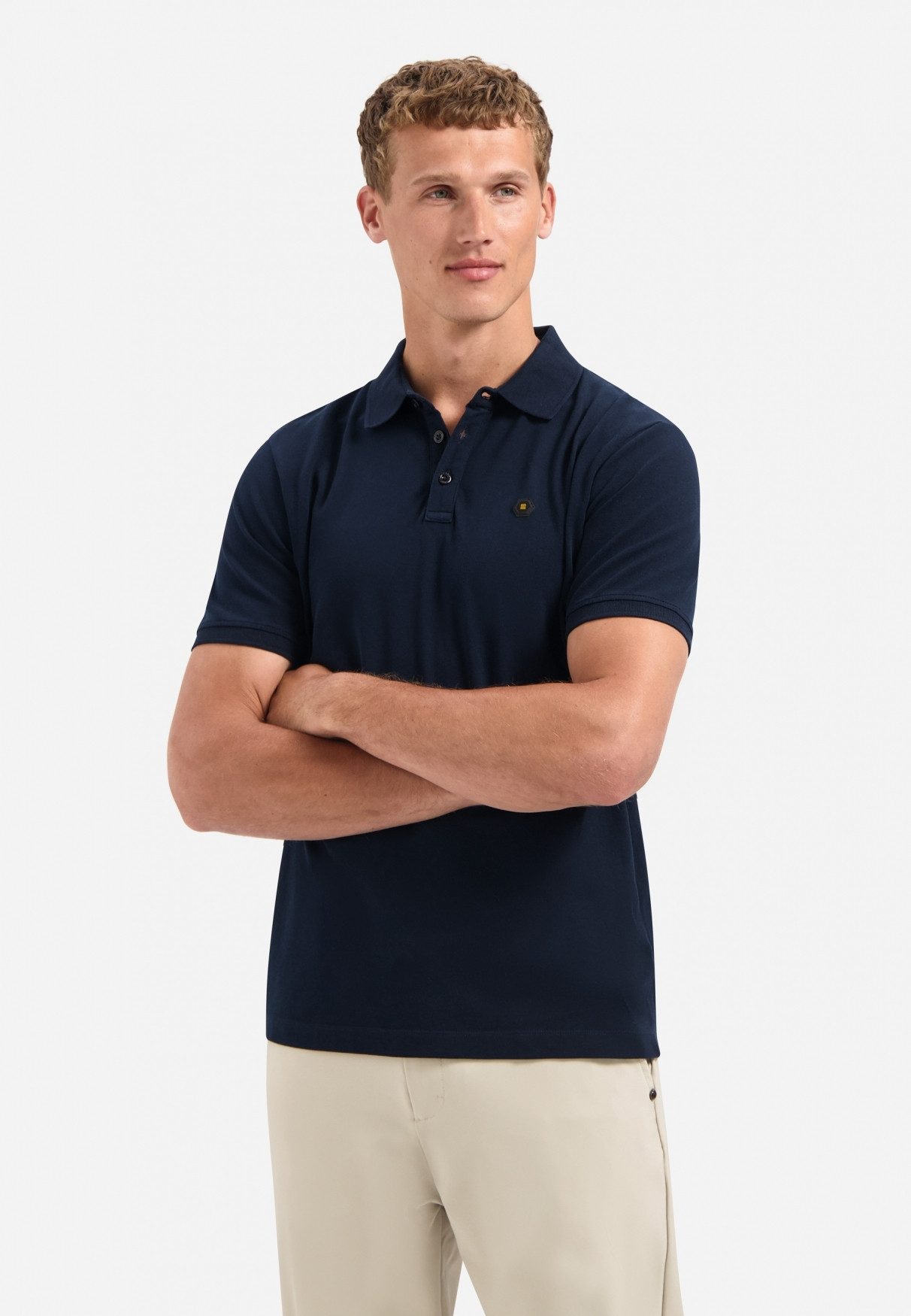 NO EXCESS Poloshirt Polo Pique Garment Dyed