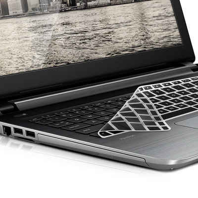 kwmobile Aufbewahrungstasche Silikon Tastaturschutz für HP Pavilion 15 (1-tlg), QWERTY US Keyboard Cover Abdeckung - Schwarz