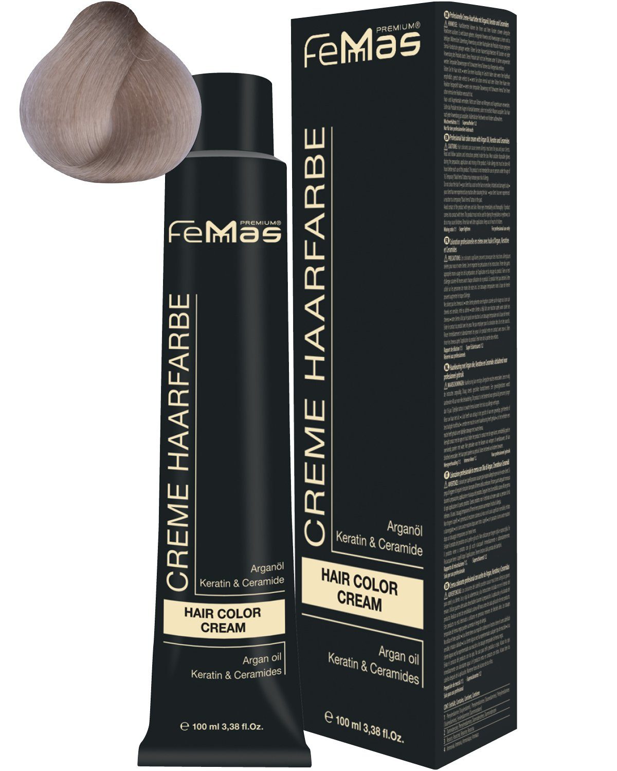 Femmas Premium Haarfarbe FemMas Hair Color Cream 100ml Haarfarbe Superaufheller Beige 913