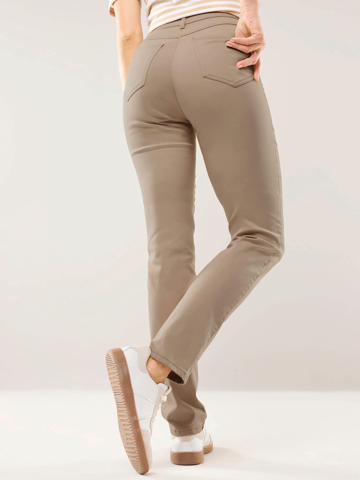 Walbusch Stoffhose Damen Extraglatt Baumwollhose Feminine Fit Bügelfrei & atmungsaktiv, Comfort-Bund – pflegeleichtehose