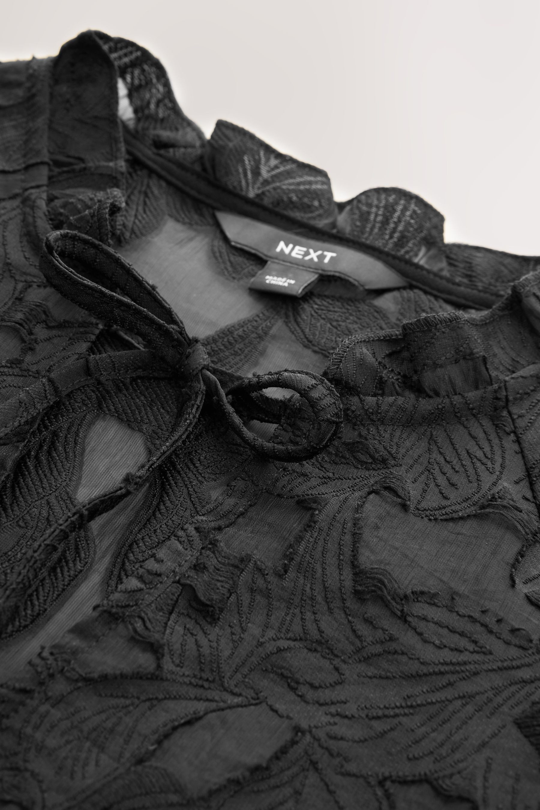 Next Langarmbluse Langärmelige Jacquard-Bluse (1-tlg) günstig online kaufen