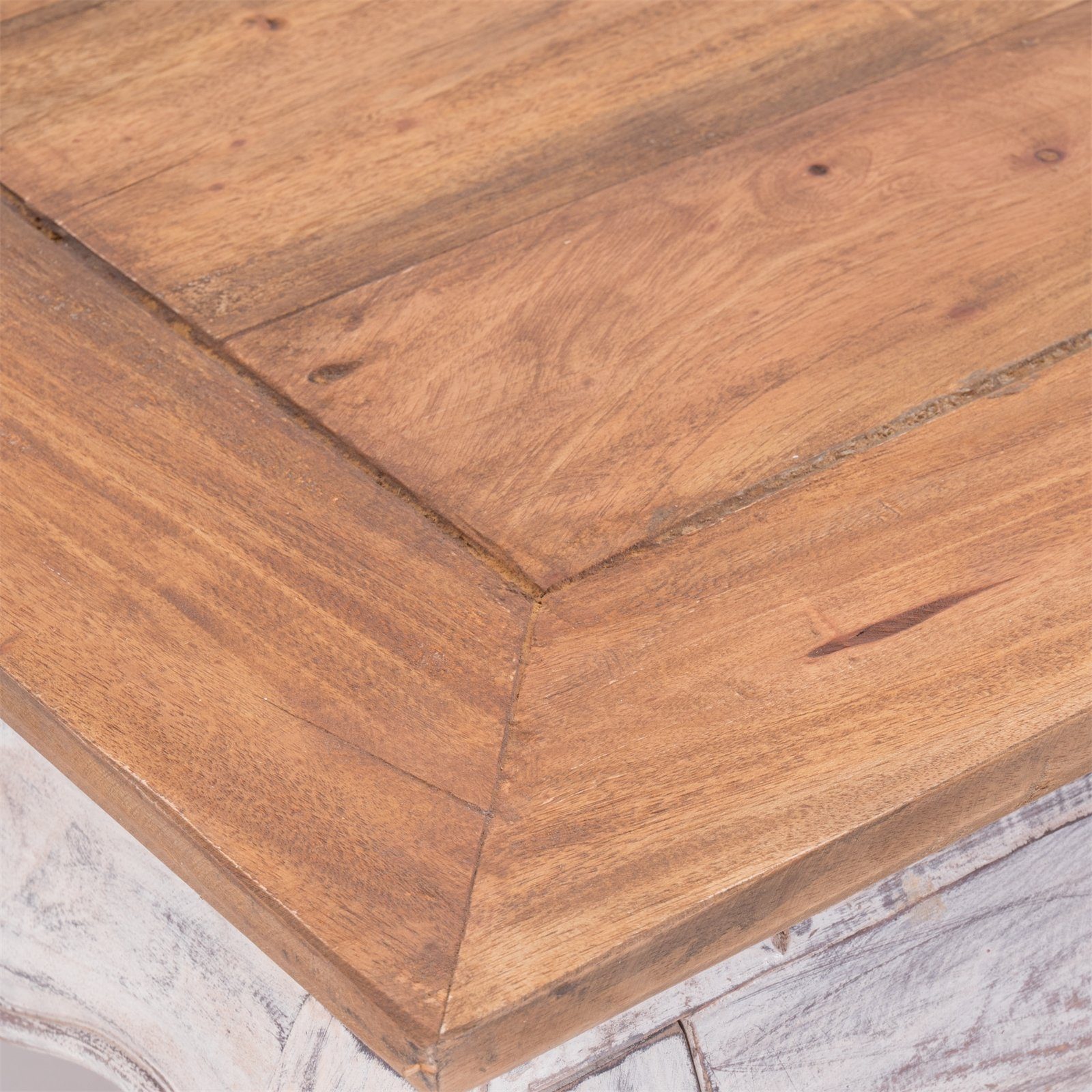 DESIGN DELIGHTS Couchtisch OPIUMTISCH "EAST 80", 80x80x36 cm, Altholz massiv, Beistelltisch