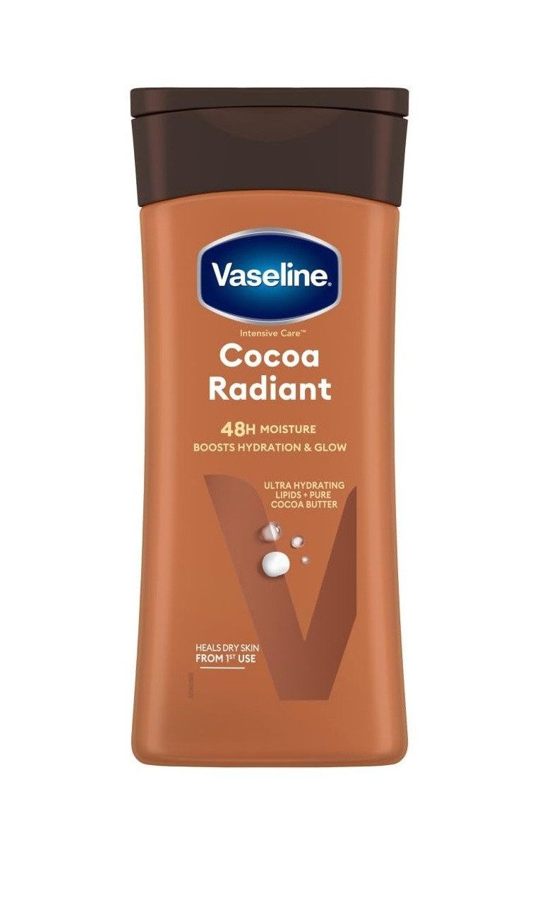 Unilever Körperlotion Vaseline Cocoa Butter Bodylotion – Intensive Kakaobutter Lotion 200ml