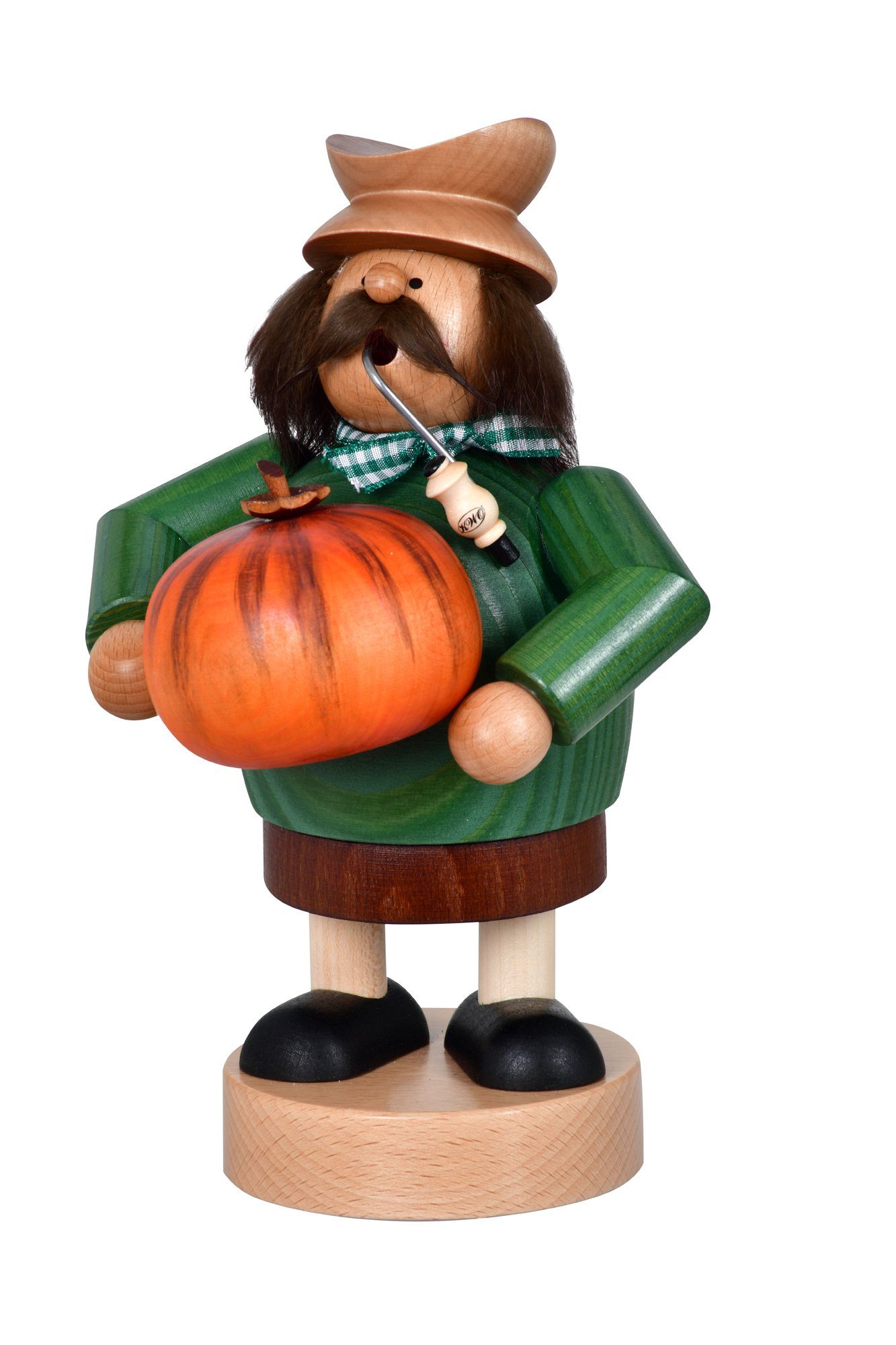 KWO Kunstgewerbe Werkstätten Räuchermännchen KWO Räuchermännchen Die Dicken Herbstmann Neu 2023, Holzkunst aus dem Erzgebirge