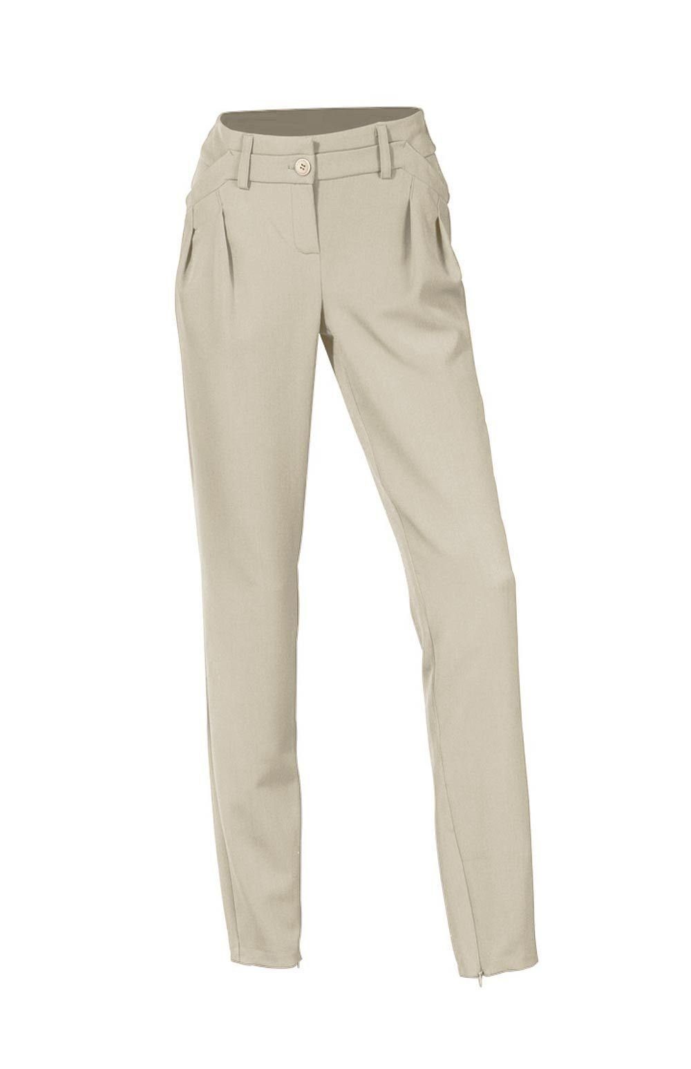 YESET Bundfaltenhose Damen Bundfaltenhose Bundfalten Hose Chinos Stretch sand 026002