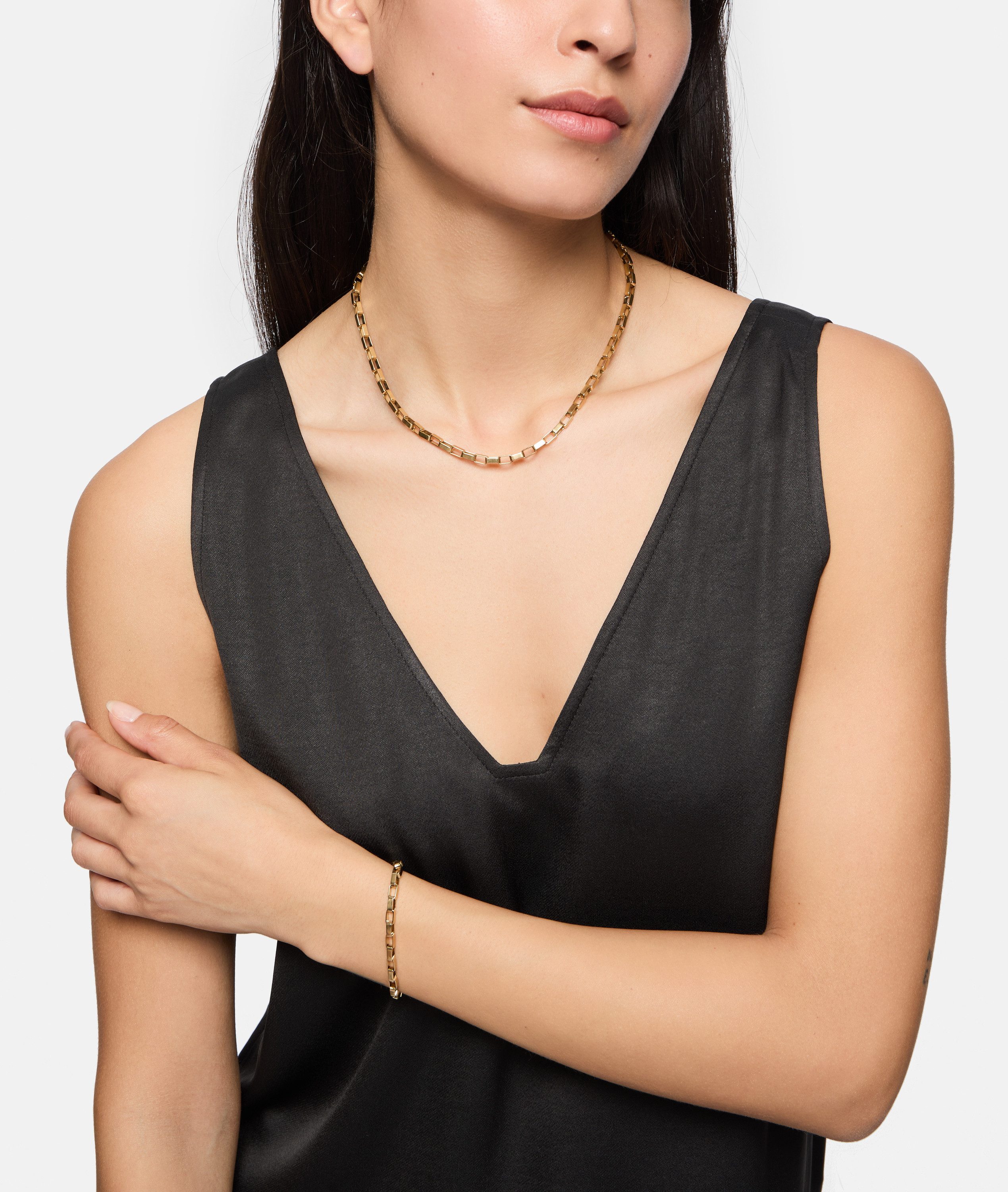 Tamaris Edelstahlkette Edelstahl goldfar...