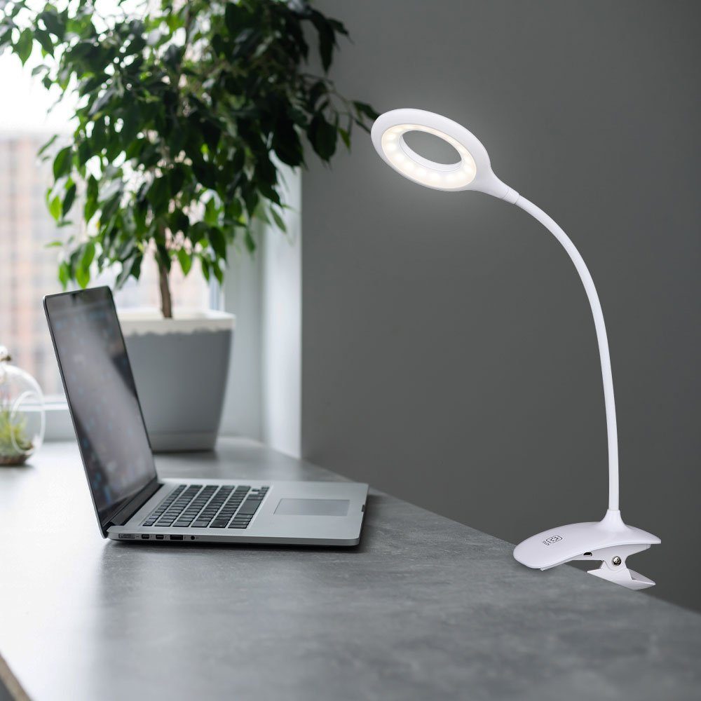 LED Schreib Tisch Lampe Arbeits Zimmer Touch Dimmer Lese Nacht-Licht verstellbar 