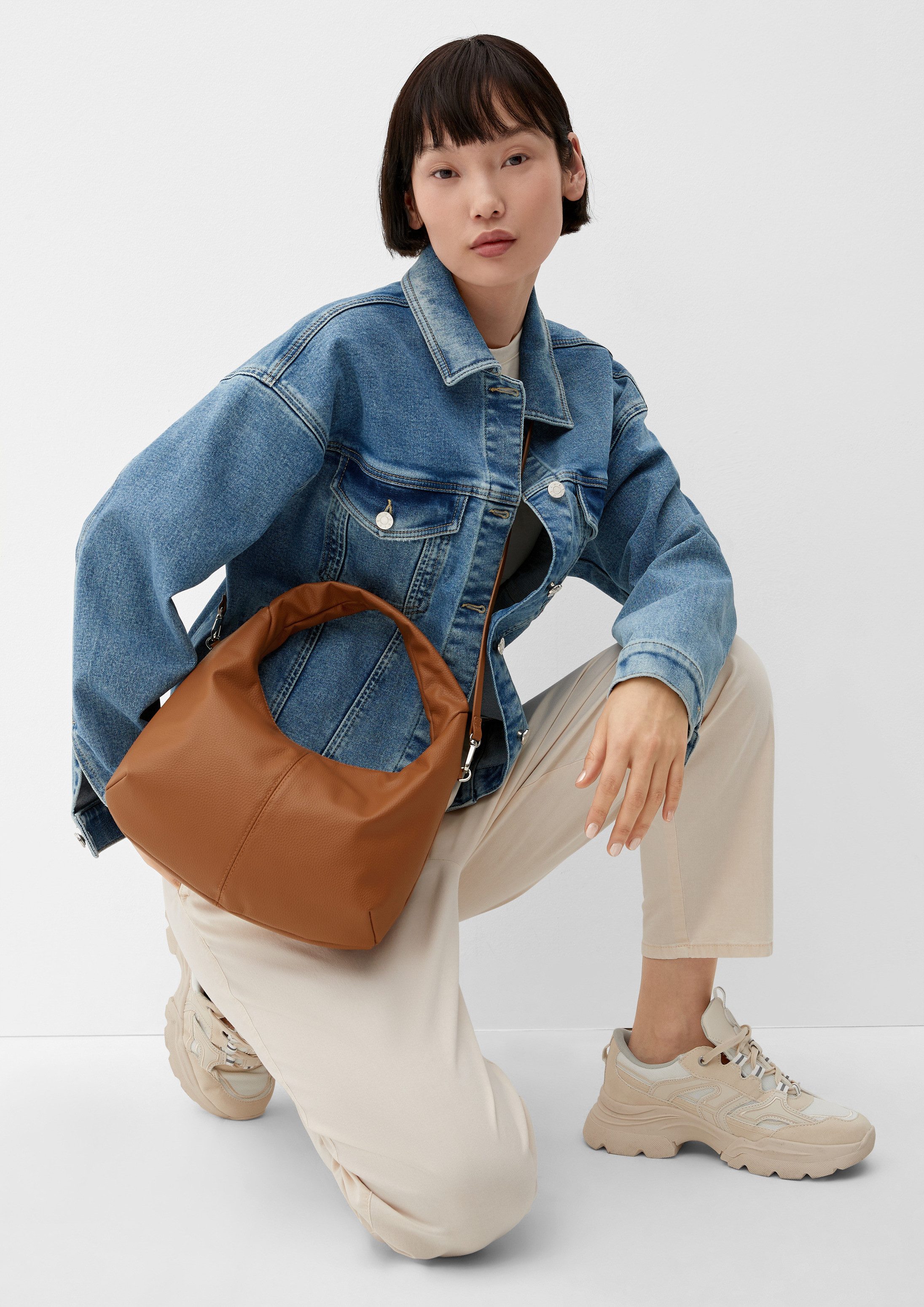 s.Oliver Schultertasche Tasche, Shoulder Bag aus Lederimitat