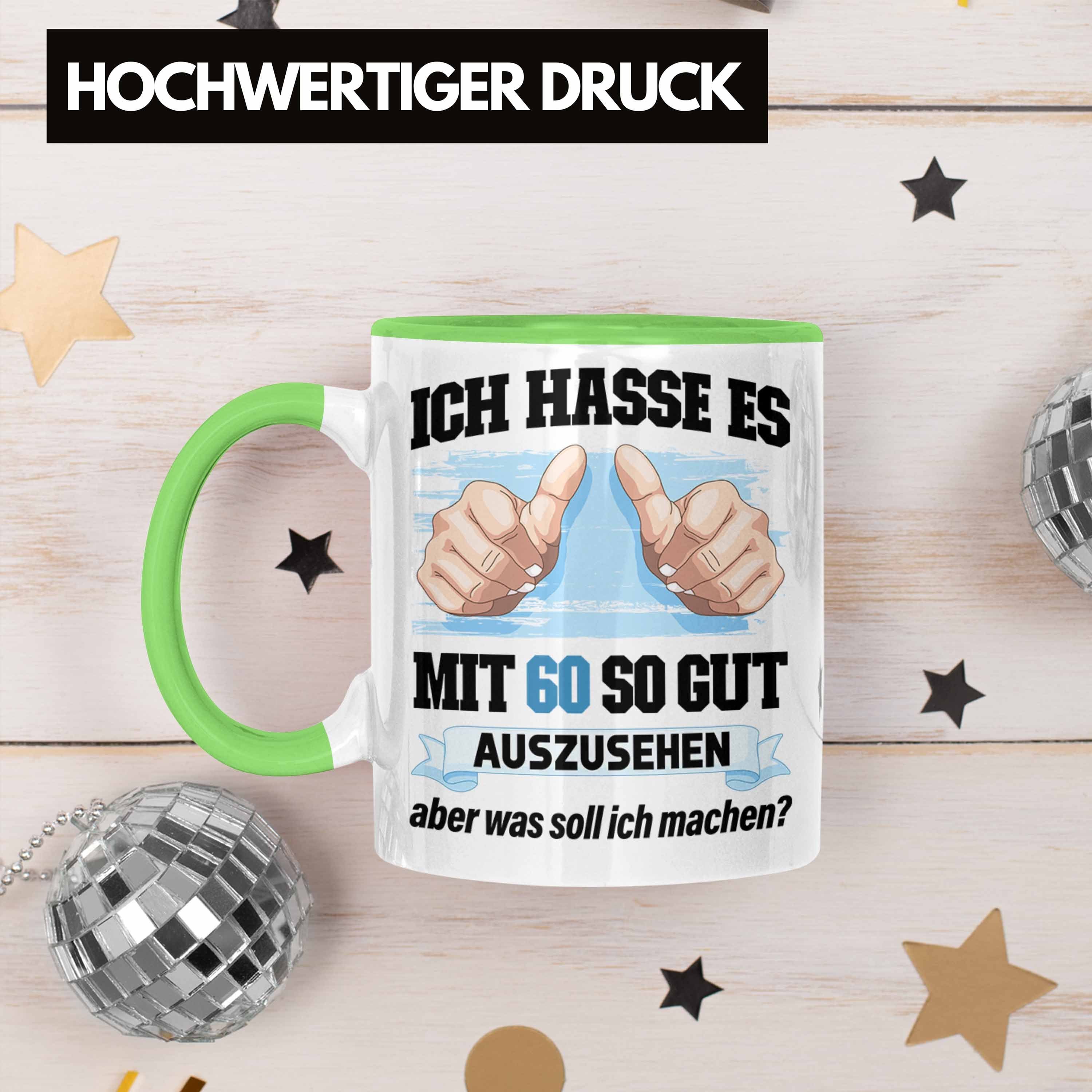 Lustig 60er Tasse - Frauen Grün Geschenkidee Deko Geschenke Trendation Geschenk Männer Tasse Trendation 60. Mann Vater Frau Geburtstag Mutter 60