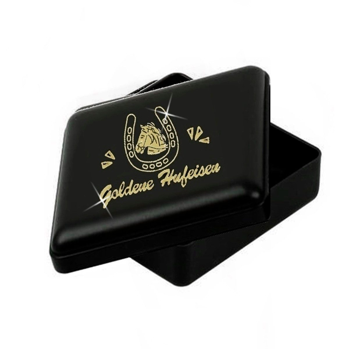 Goldene Hufeisen Charm-Einhänger Motorrad Karabiner Charm Anhänger für Bettelarmband 925 Silber (inkl. Etui), für Gliederarmband oder Halskette