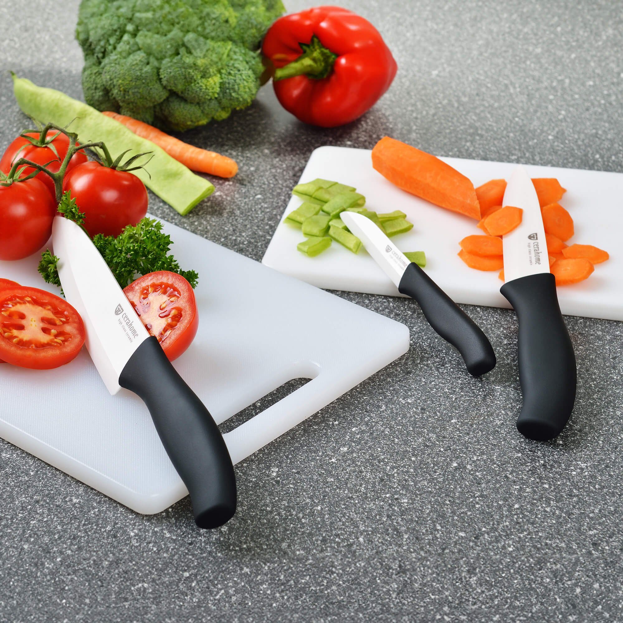 GRÄWE Allzweckmesser GRÄWE Keramik-Messerset 3-teilig