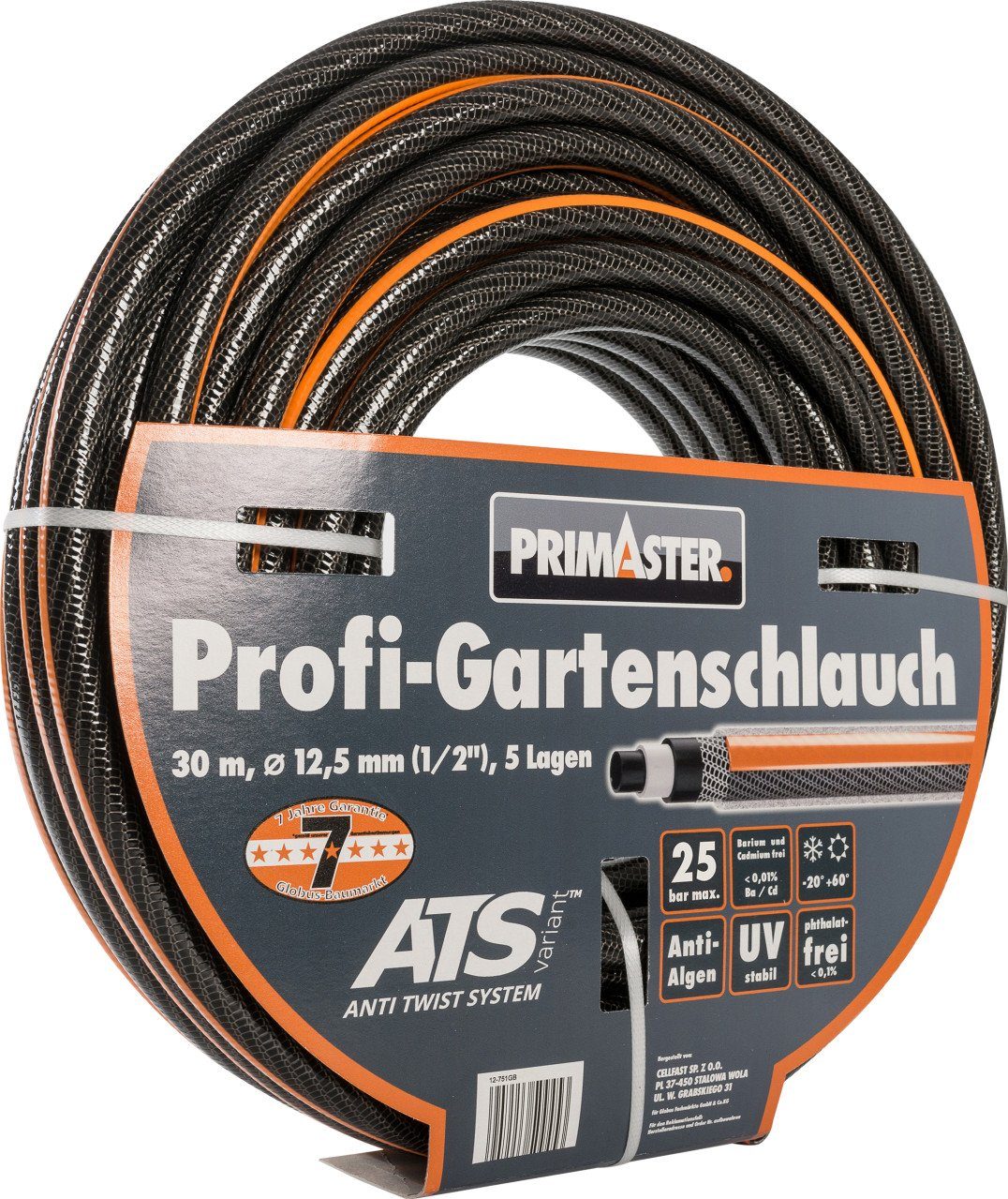 Gartenschlauch Primaster Profi-Gartenschlauch 30 m Ø 12,7 mm