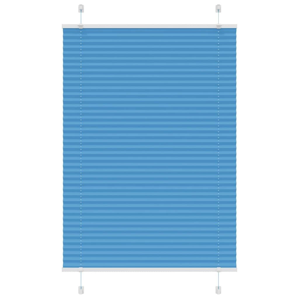 vidaXL Jalousie 85 x 150 cm Plissee Blau 85x150 cm Stoffbreite 84,4 cm Polyester