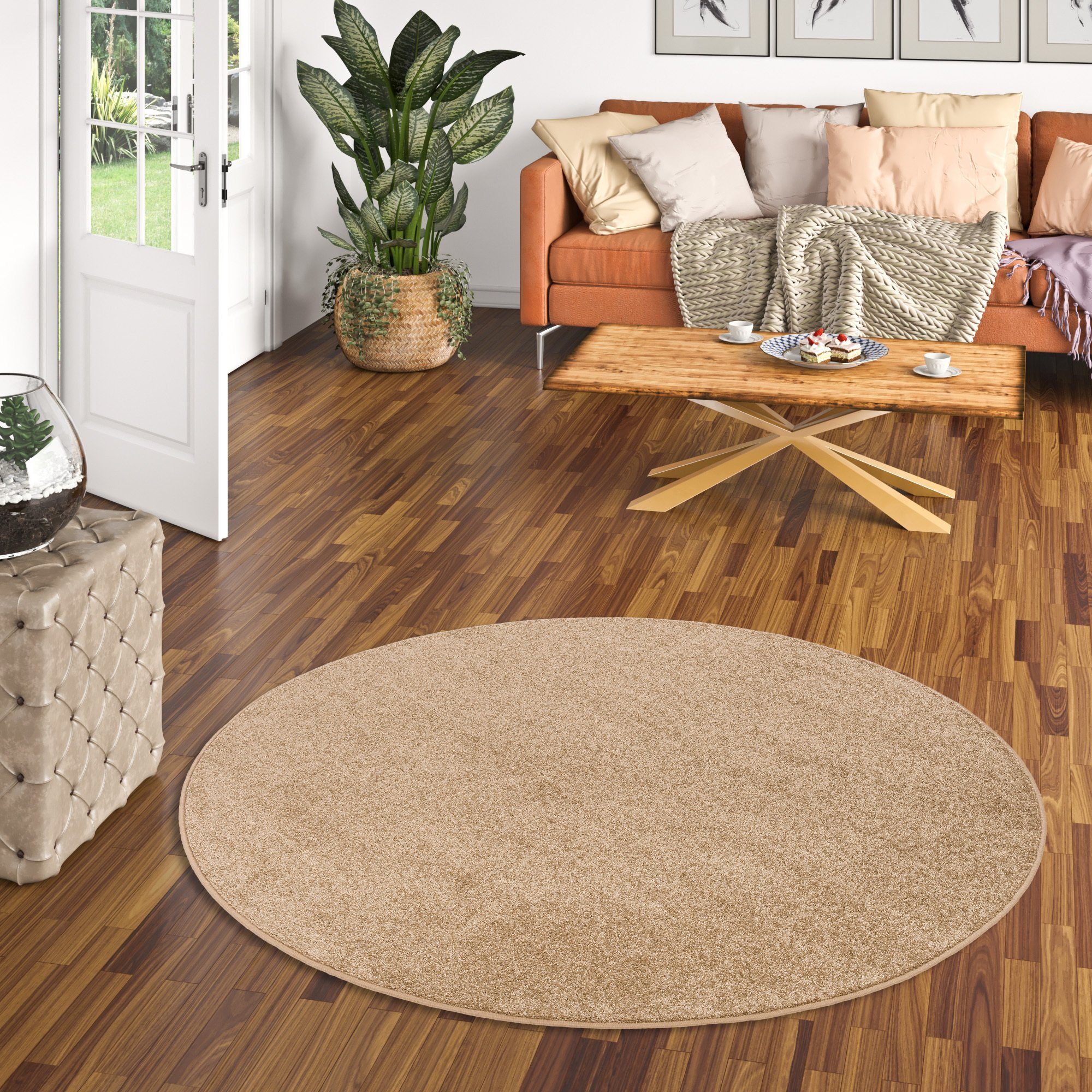 Snapstyle Veloursteppich Hochflor Velours Teppich Luna günstig online kaufen