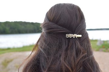 styleBREAKER Haarclip, 1-tlg., Haarspange STAR mit Strass und Perlen