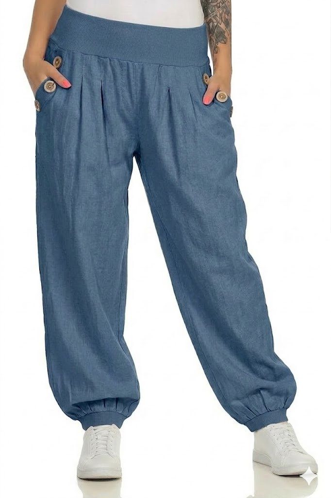 simaranda Pumphose Damen Sommerhose 401 Blau
