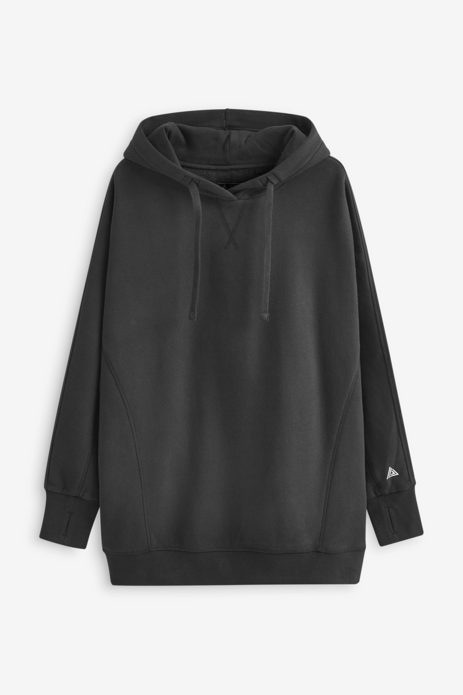 Next Kapuzensweatshirt Langes Kapuzensweatshirt (1-tlg) Black