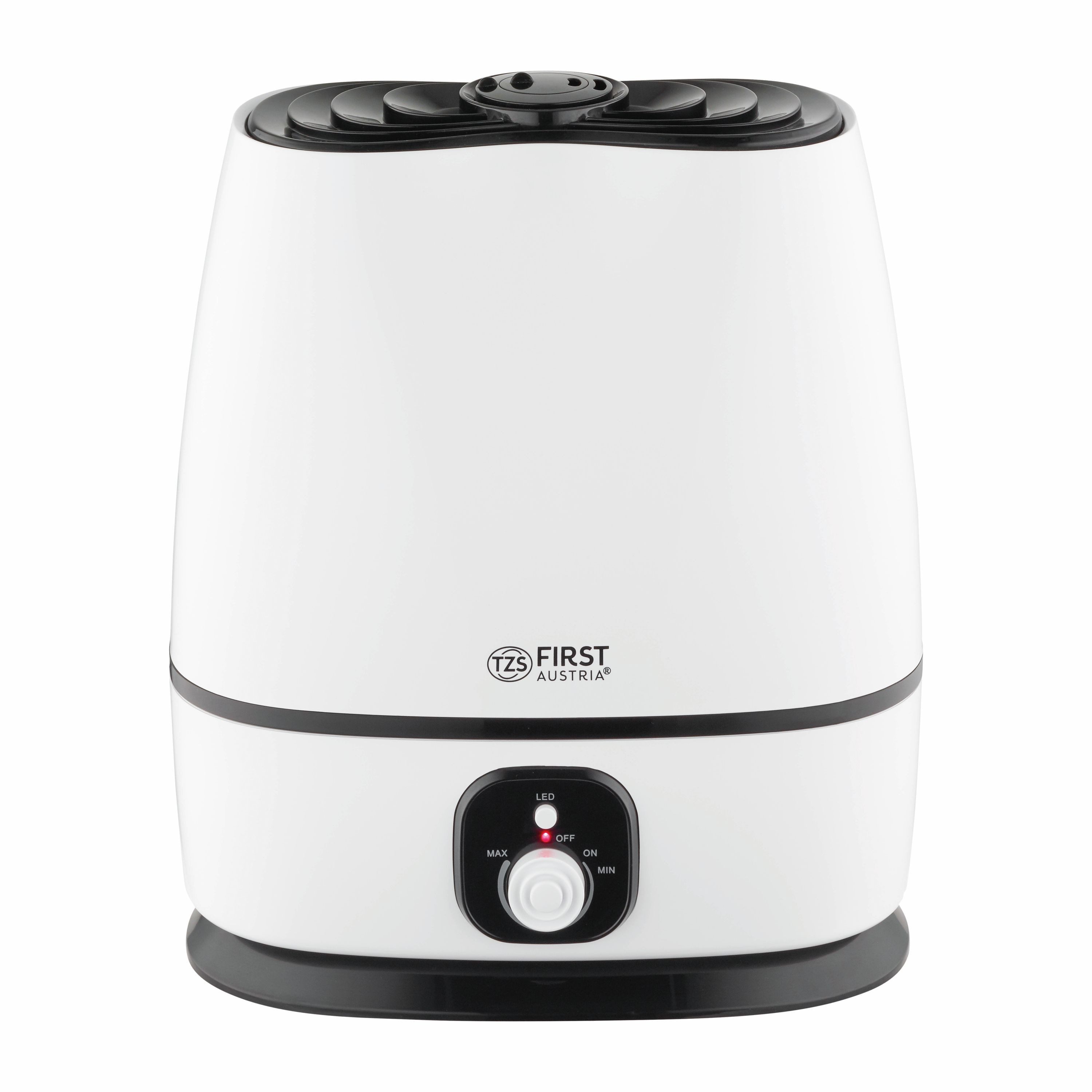 TZS FIRST AUSTRIA Luftbefeuchter Ultraschall Luftbefeuchter 6L Wassertank 360° Auslassöffnung, Aroma Diffuser, Duftfunktion, Weiß