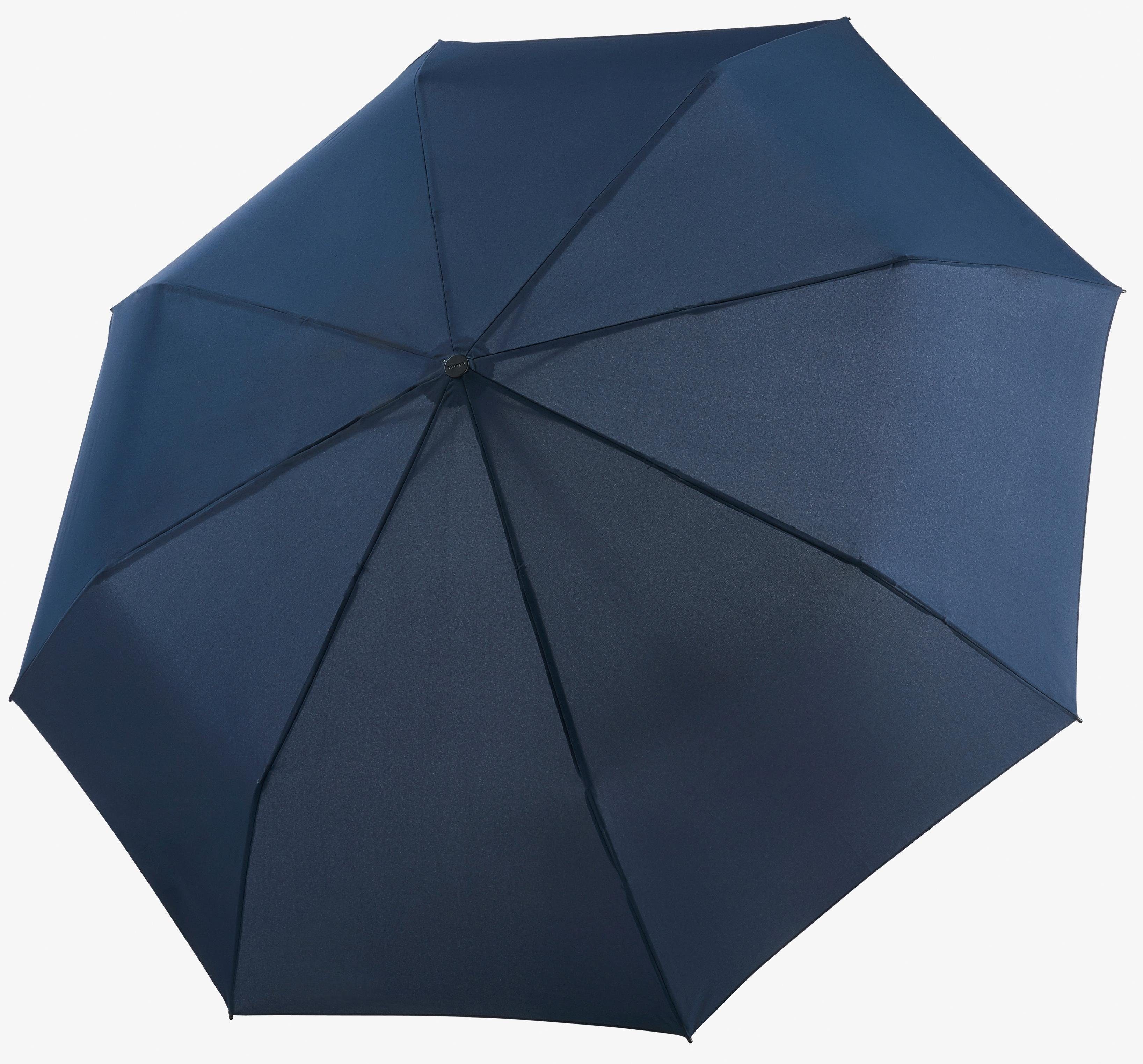 Knirps® Taschenregenschirm T.400 Extra Large Duomatic, Uni navy, mit großem Schirmdach für 2 Personen | Taschenschirme