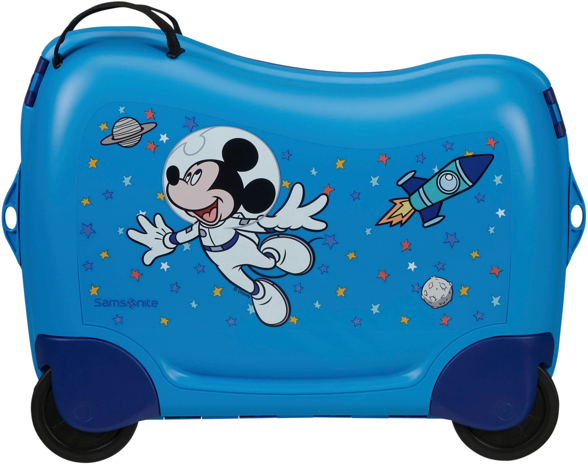 Samsonite Kinderkoffer Dream2Go Trolley, 4 Disney ziehen Rollen, Stars, und zum sitzen Ride-on Mickey