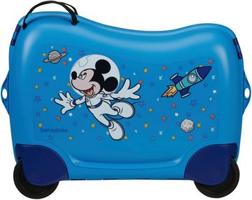 Samsonite Kinderkoffer Dream2Go Ride-on Trolley, Disney Mickey Stars, 4 Rollen, Kinderreisekoffer Handgepäck zum sitzen und ziehen