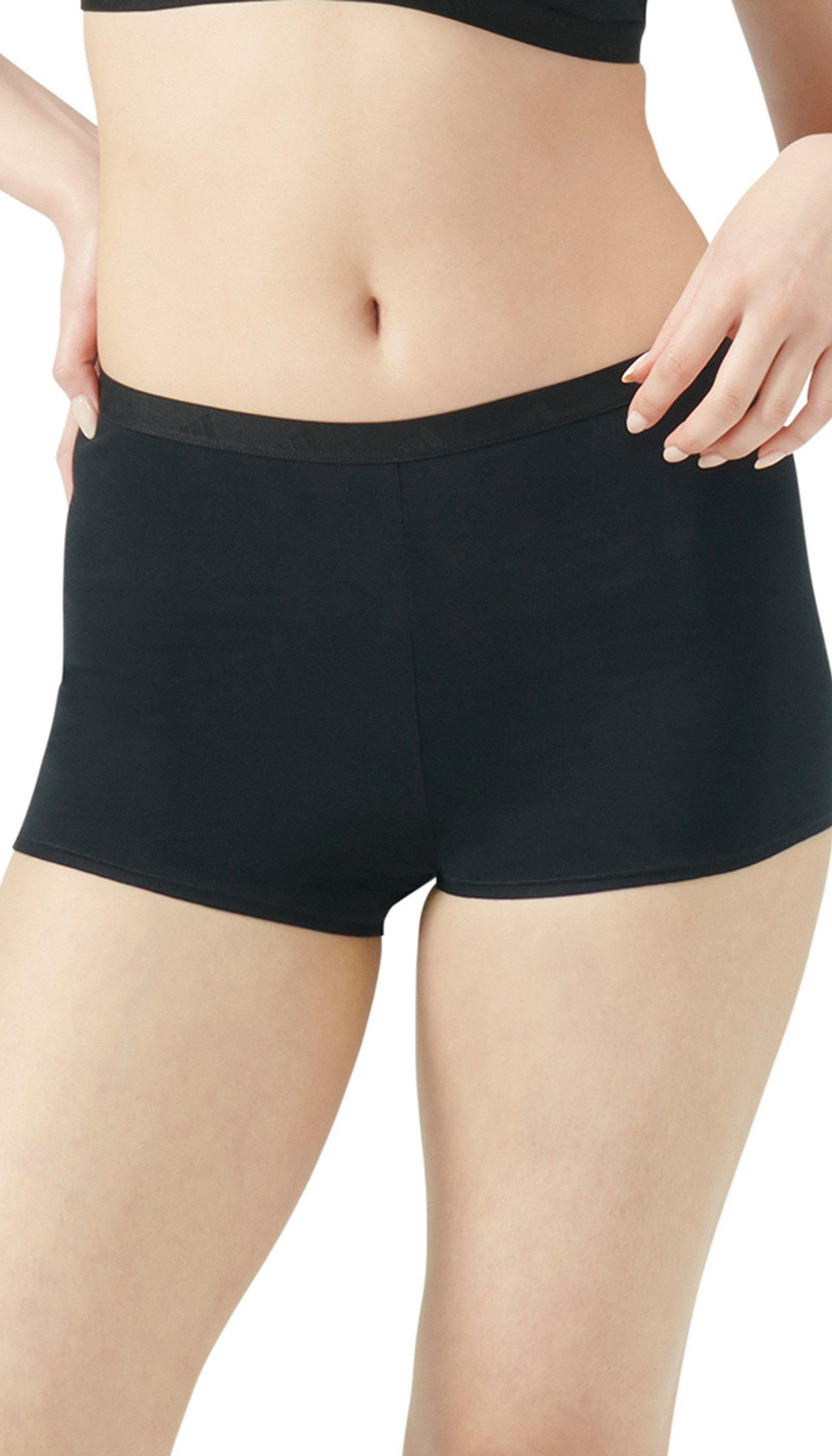 adidas Sportswear Panty Active Essentials Cotton elastischer Logo-Bund, Single Jersey-Qualität, weich, atmungsaktiv