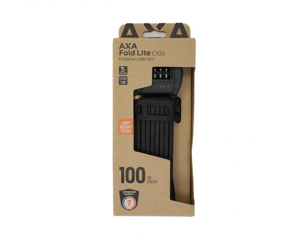 AXA Faltschloss AXA Faltschloss Fold Lite 100 Code 100 Schwarz - leichtes - sicheres F