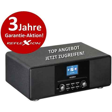Reflexion HRA19INT Internet-Radio (Digitalradio (DAB), 160 W, 2,4" TFT Farbdisplay, Bluetooth, AUX-IN, Kopfhöreranschluss, WLAN)