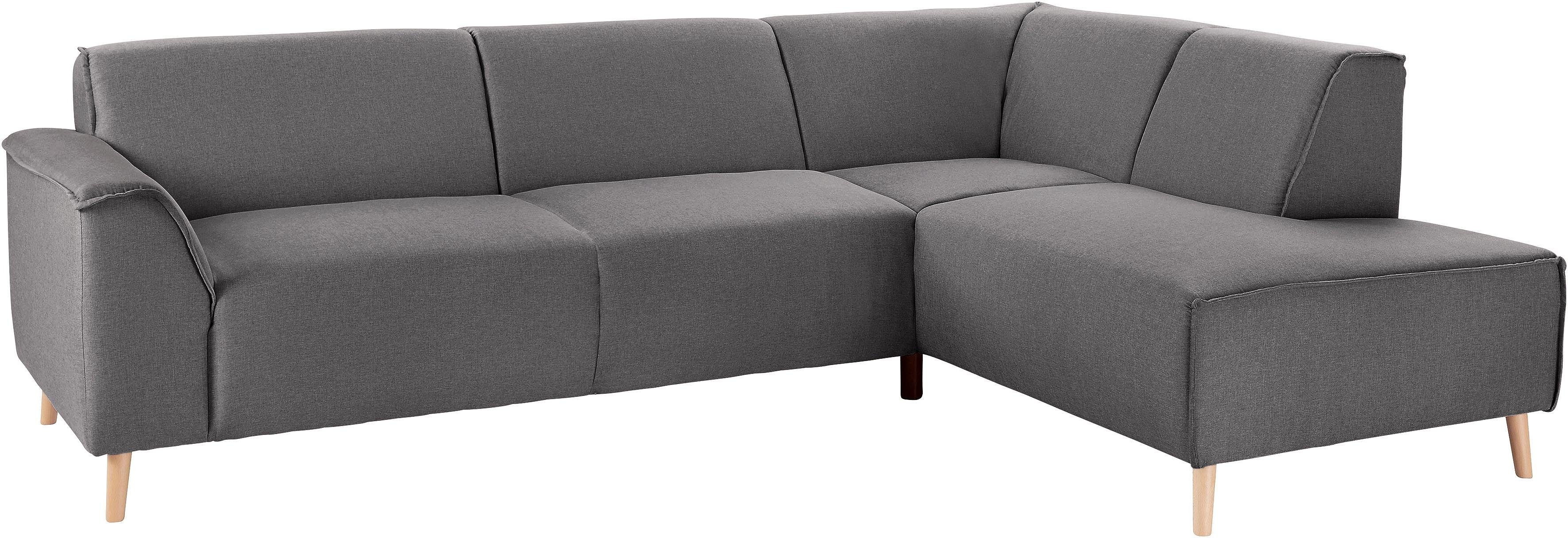 Home affaire Ecksofa Janek Scandic Design, elegant und zeitlos, L-Form, mit Federkern und Keder in scandinavischem Design. Reduzierter Preis € 1.139,99. Unverbindliche Preisempfehlung € 2.099,99